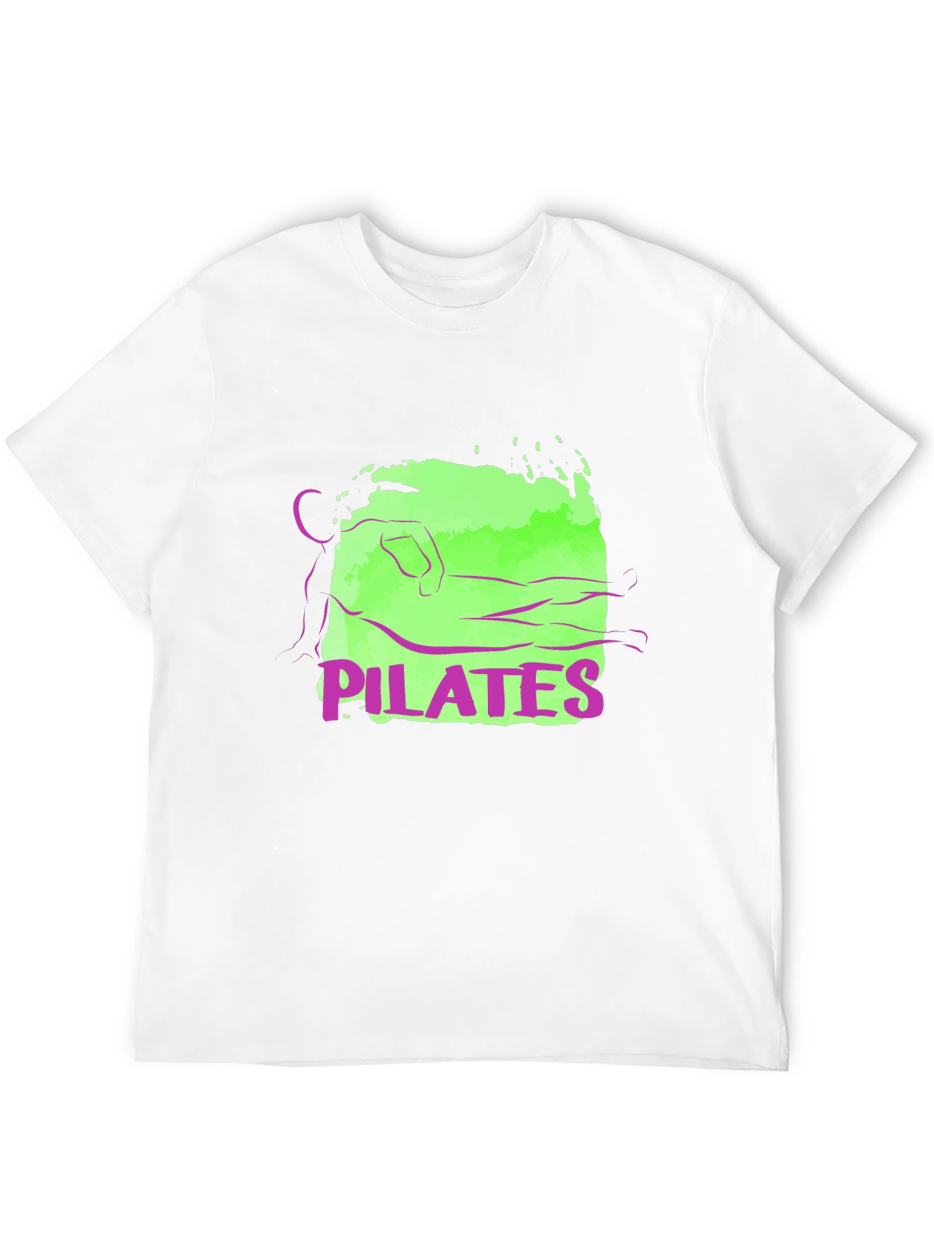 Pilates Graphic Tee - Black Cotton T-Shirt