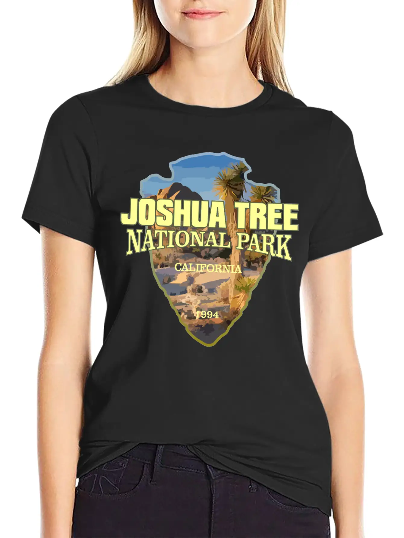 Joshua Tree NP (arrowhead) Stylish Everyday T-Shirt – Unisex Basic Cotton Tee
