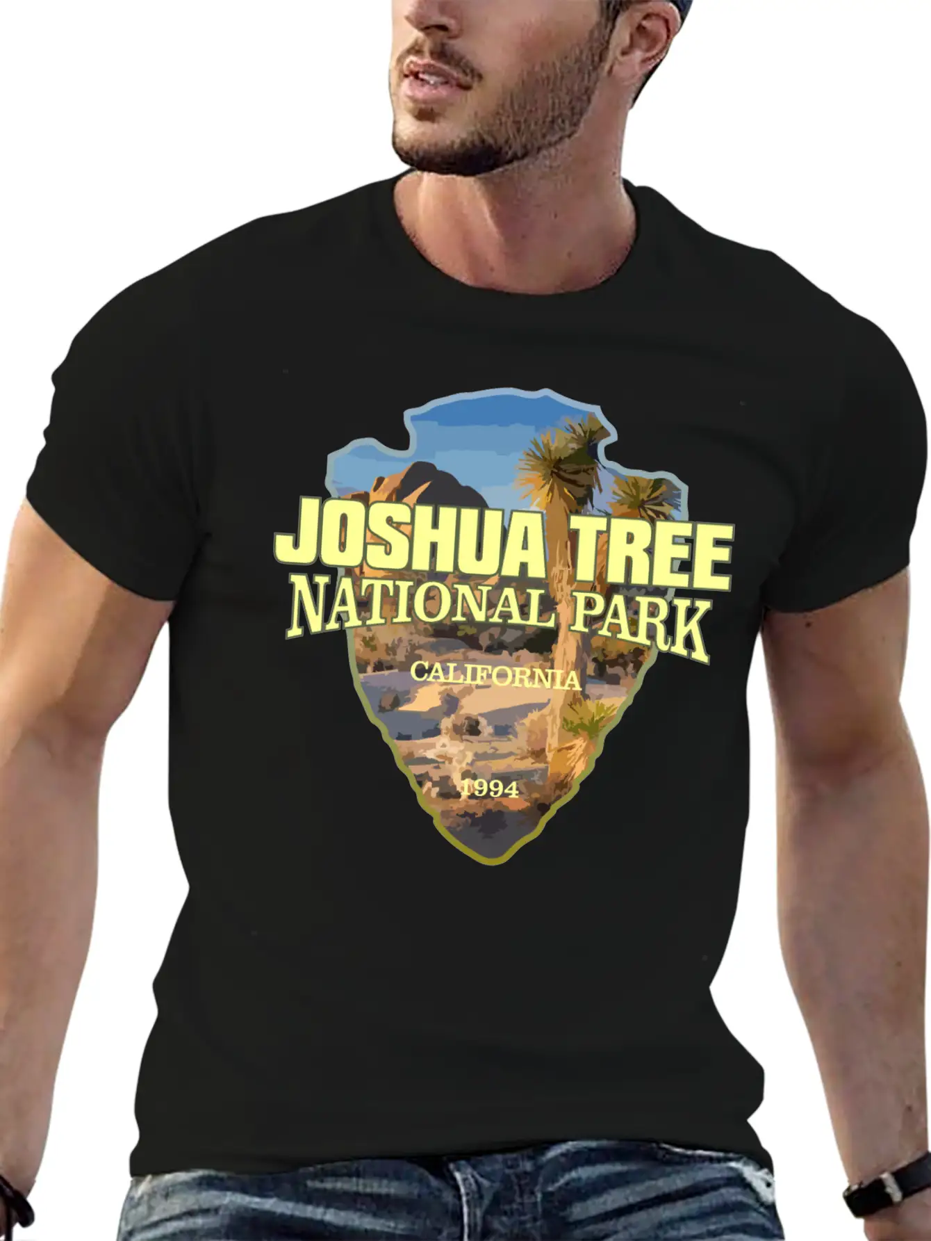 Joshua Tree NP (arrowhead) Stylish Everyday T-Shirt – Unisex Basic Cotton Tee