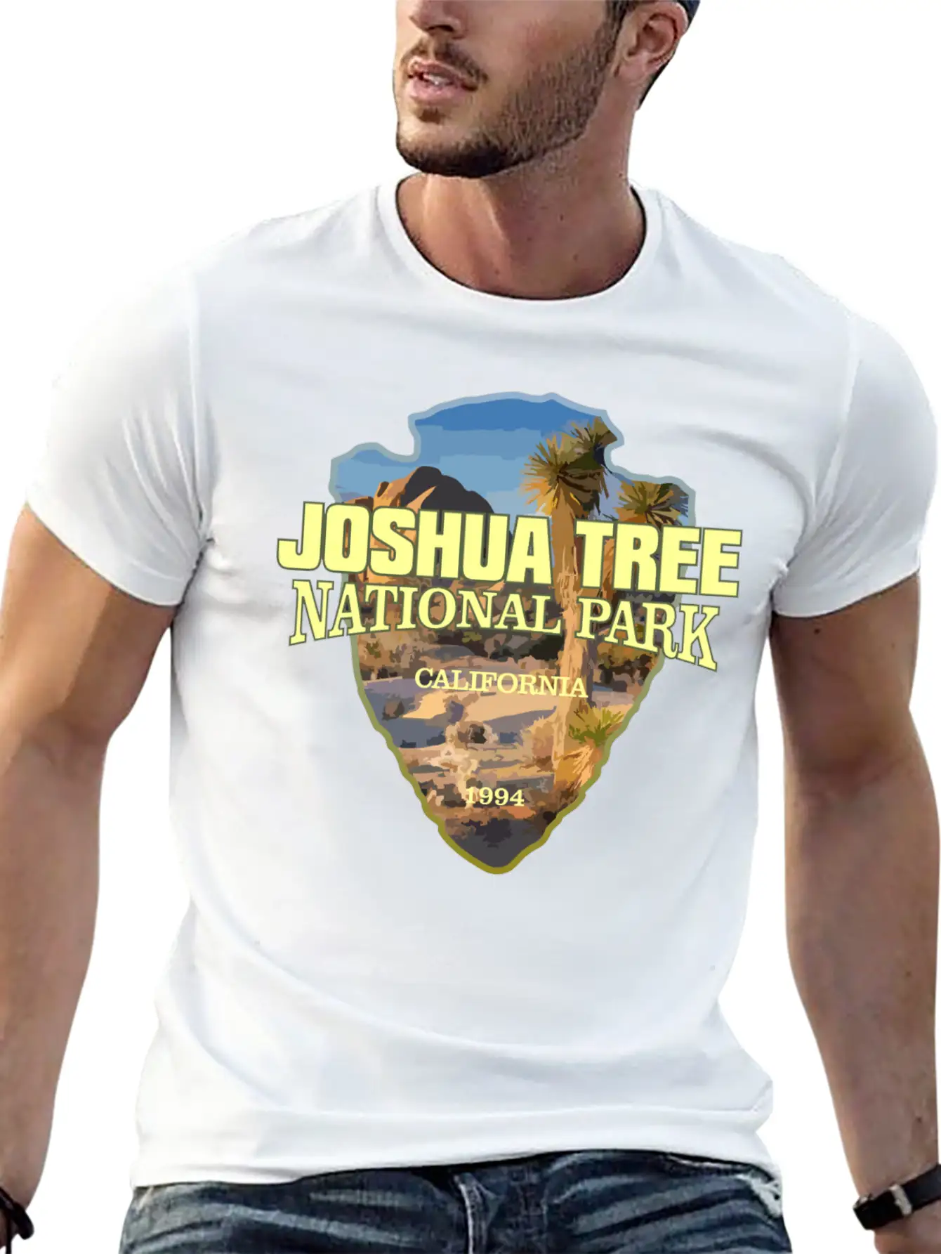 Joshua Tree NP (arrowhead) Stylish Everyday T-Shirt – Unisex Basic Cotton Tee
