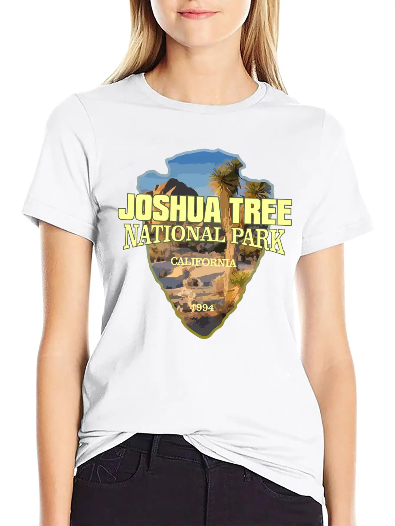 Joshua Tree NP (arrowhead) Stylish Everyday T-Shirt – Unisex Basic Cotton Tee