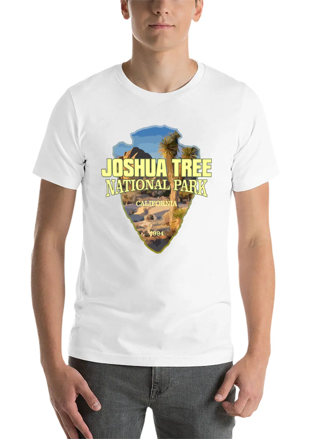 Joshua Tree NP (arrowhead) Stylish Everyday T-Shirt – Unisex Basic Cotton Tee