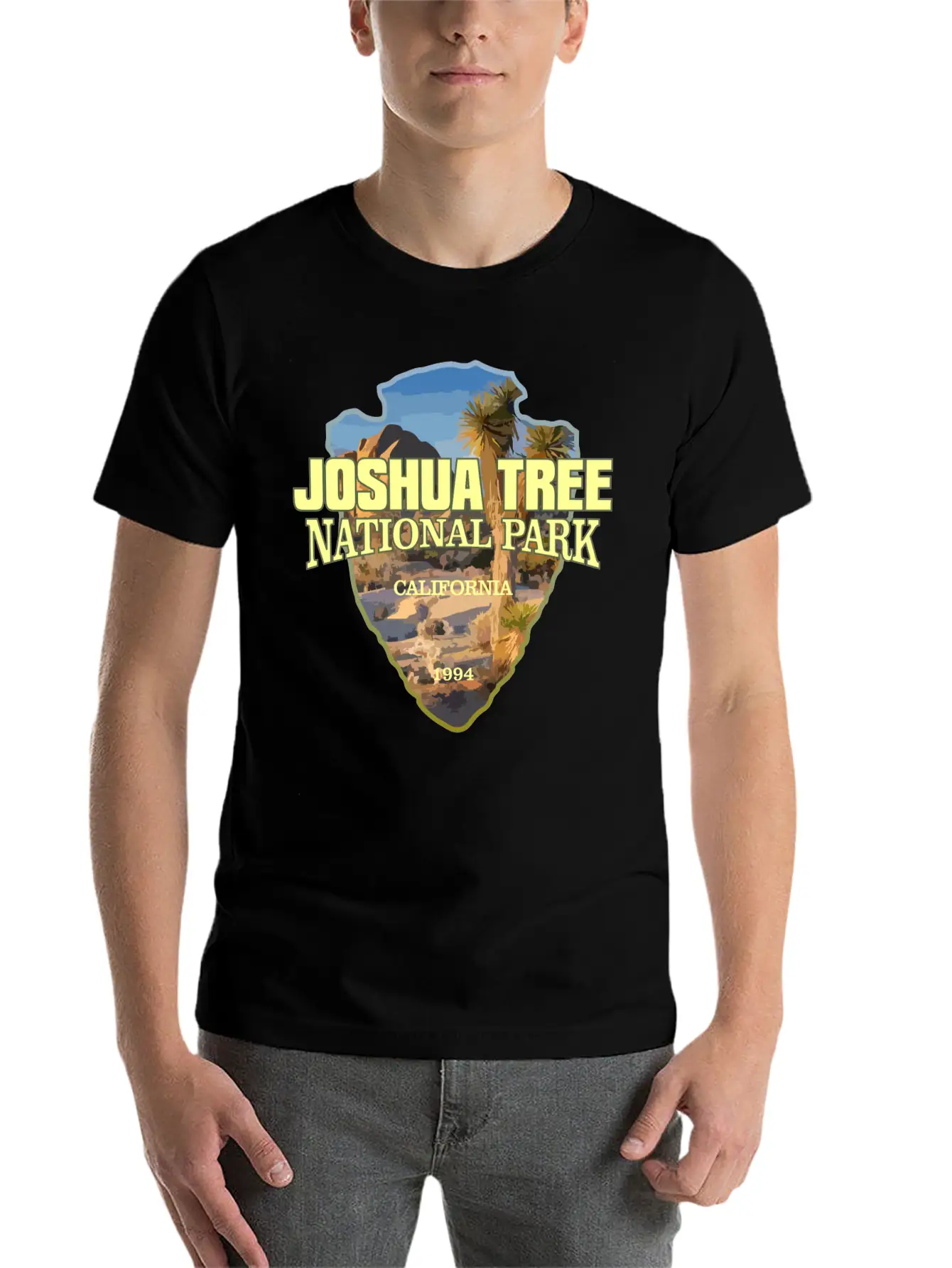 Joshua Tree NP (arrowhead) Stylish Everyday T-Shirt – Unisex Basic Cotton Tee