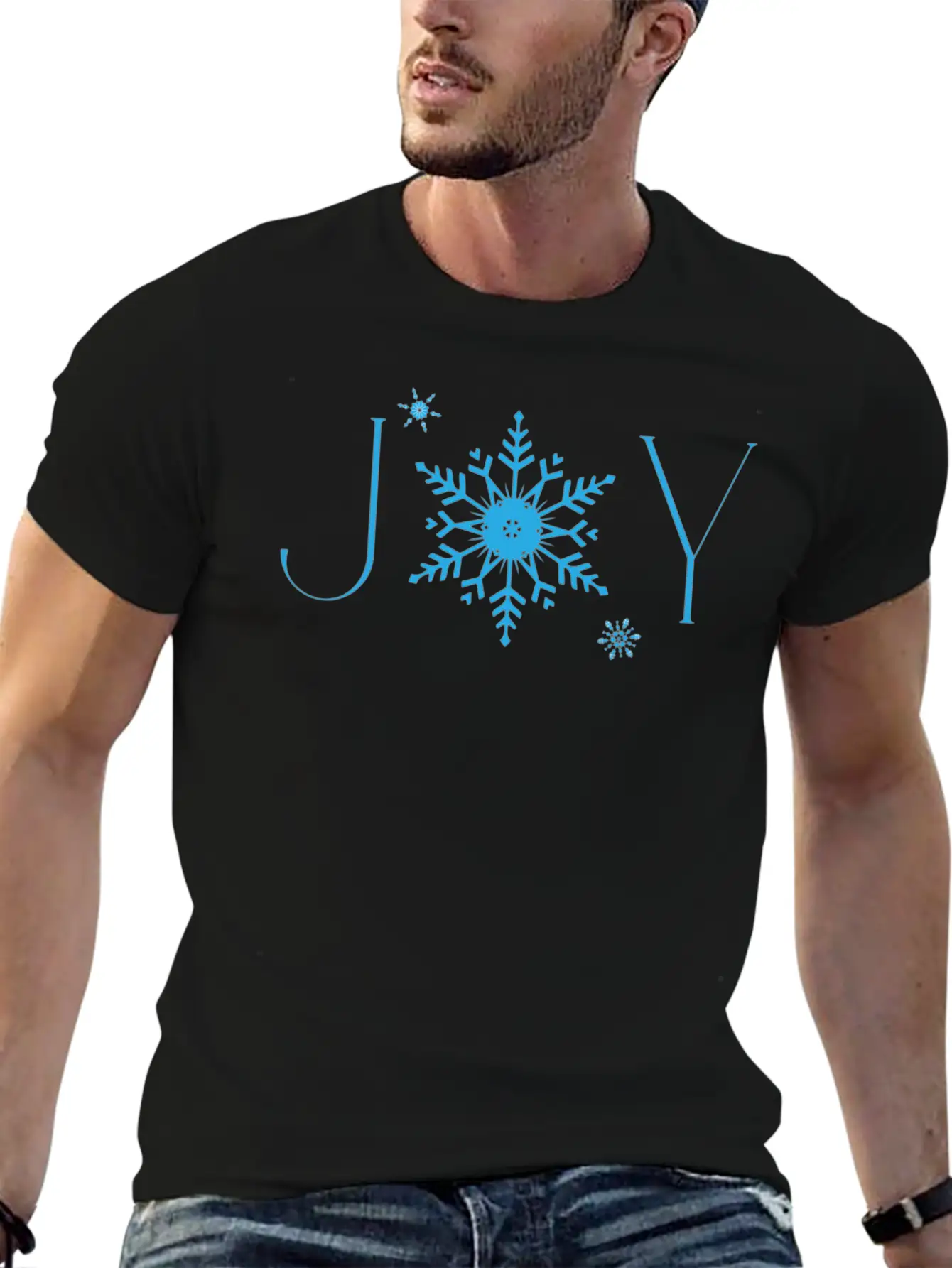 Joy & A Snowflake Basic Graphic T-Shirt – Daily Comfort In Soft Cotton