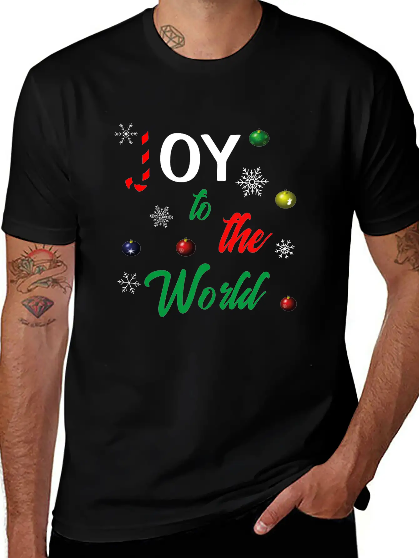 Joy To The World Unisex Short Sleeve Soft Cotton T-Shirt – Casual Everyday Wear