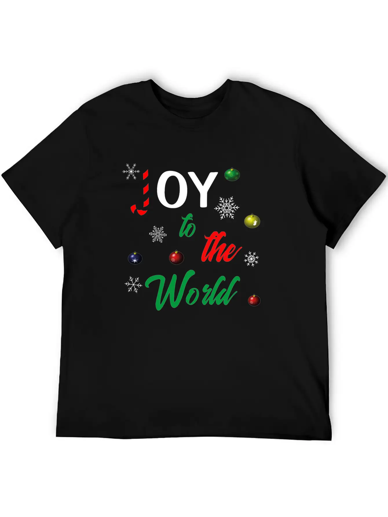 Joy To The World Unisex Short Sleeve Soft Cotton T-Shirt – Casual Everyday Wear