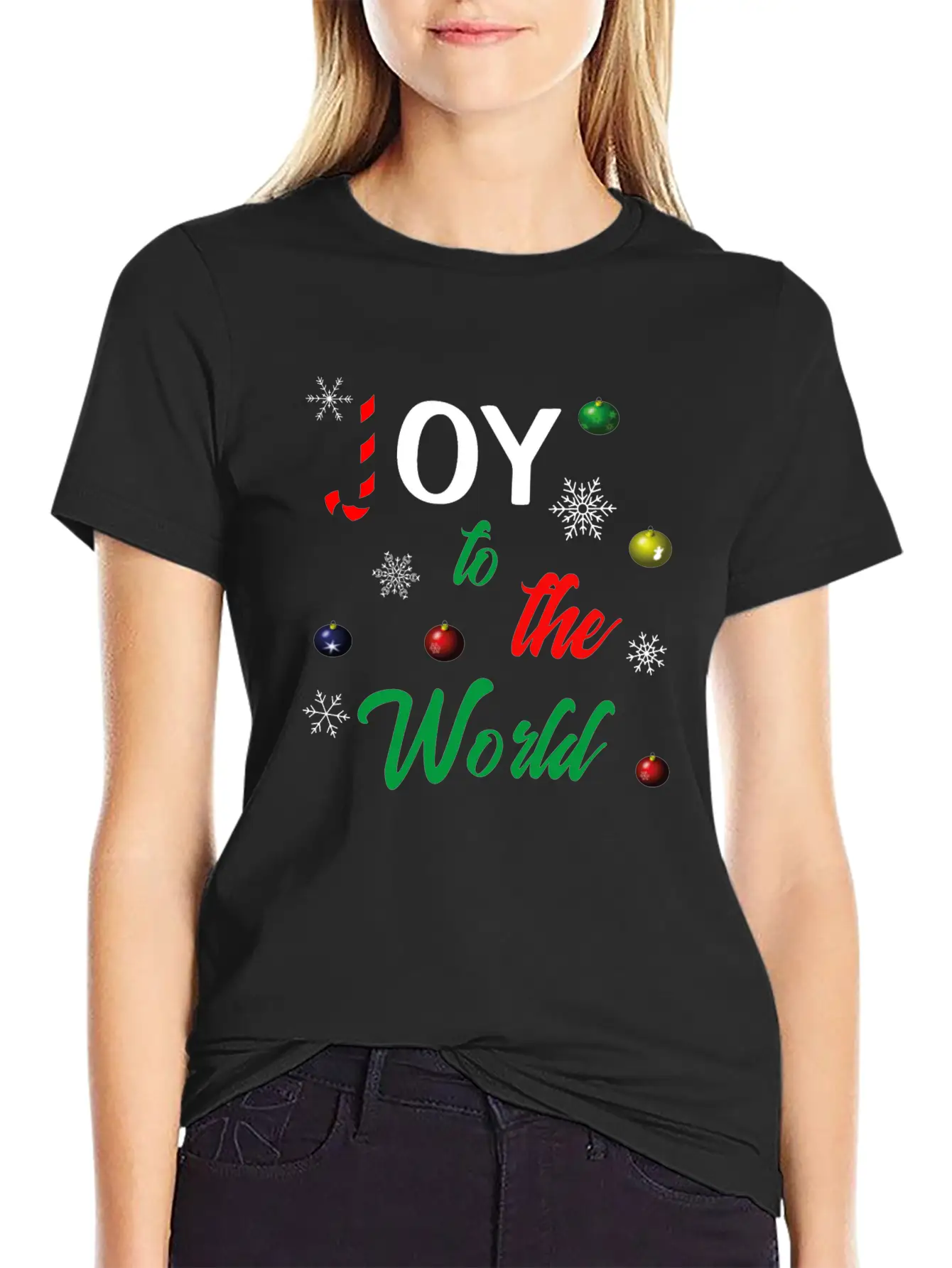 Joy To The World Unisex Short Sleeve Soft Cotton T-Shirt – Casual Everyday Wear