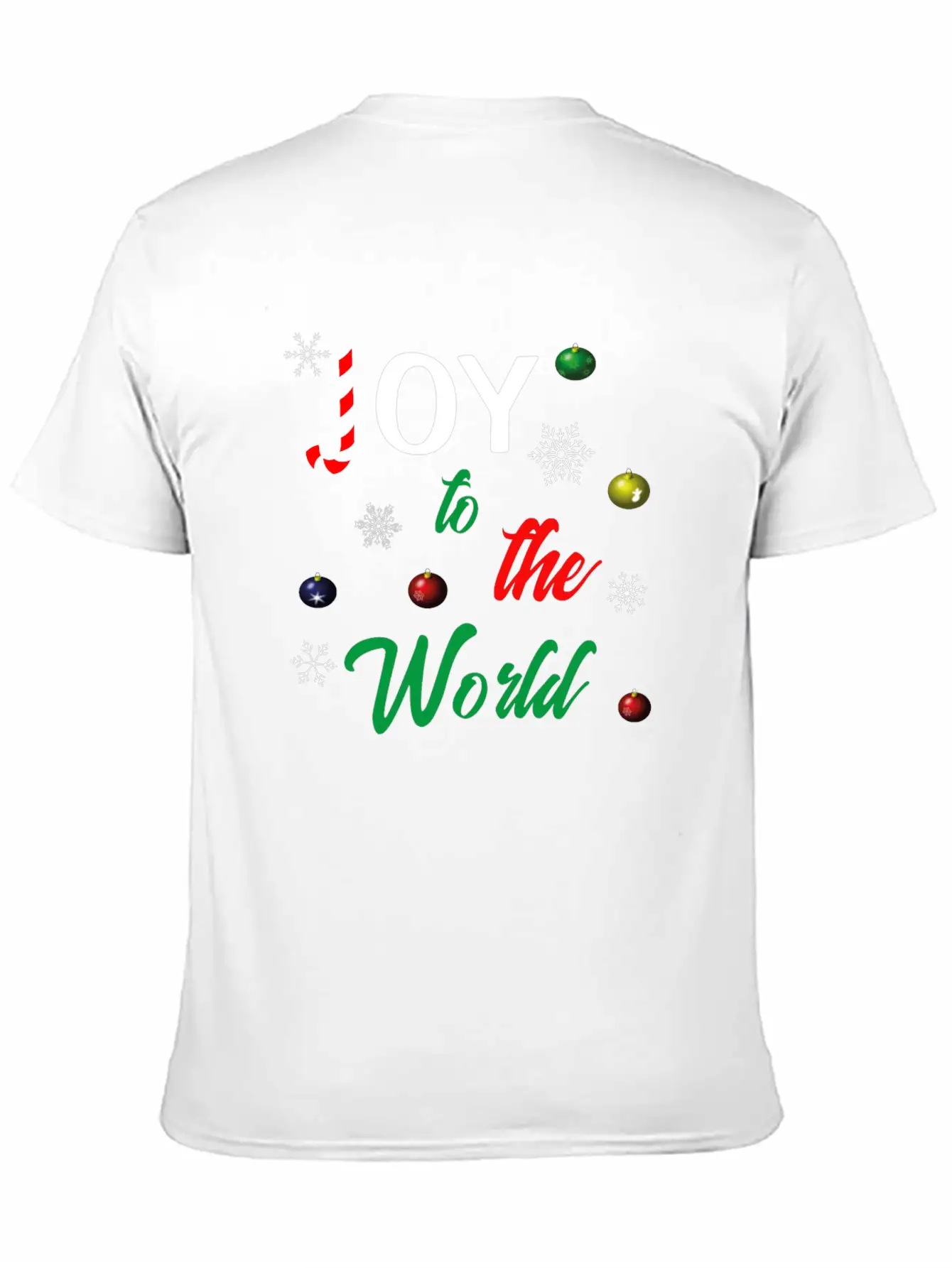 Joy To The World Unisex Short Sleeve Soft Cotton T-Shirt – Casual Everyday Wear