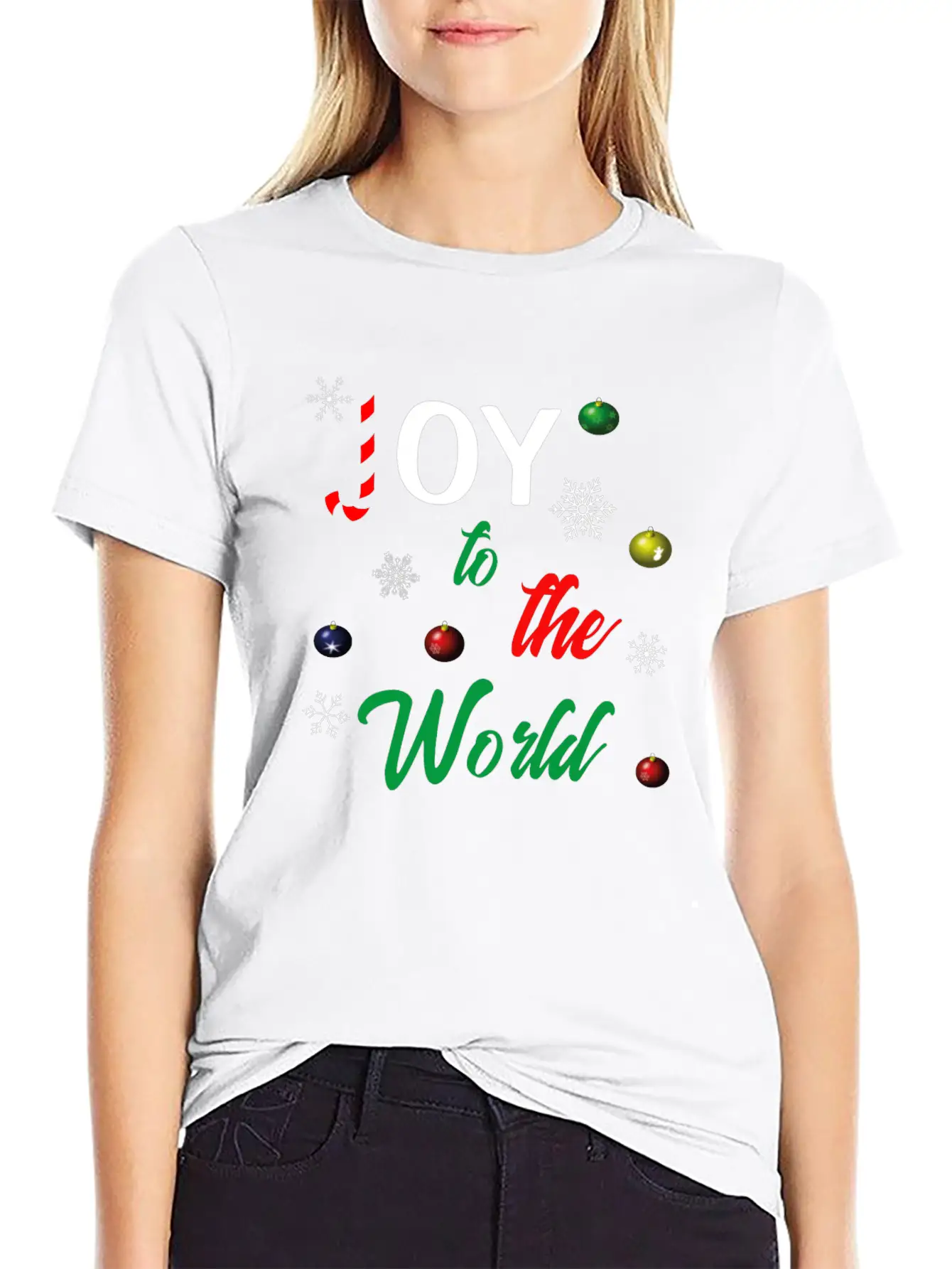 Joy To The World Unisex Short Sleeve Soft Cotton T-Shirt – Casual Everyday Wear