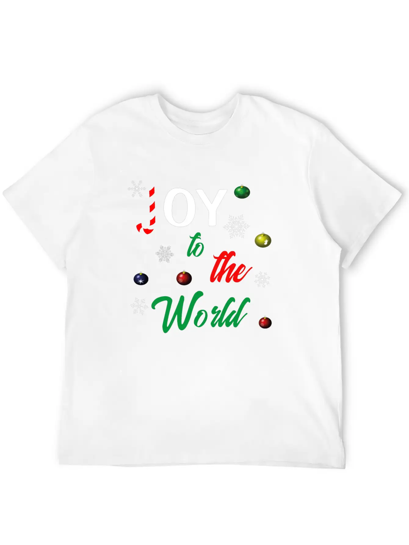 Joy To The World Unisex Short Sleeve Soft Cotton T-Shirt – Casual Everyday Wear