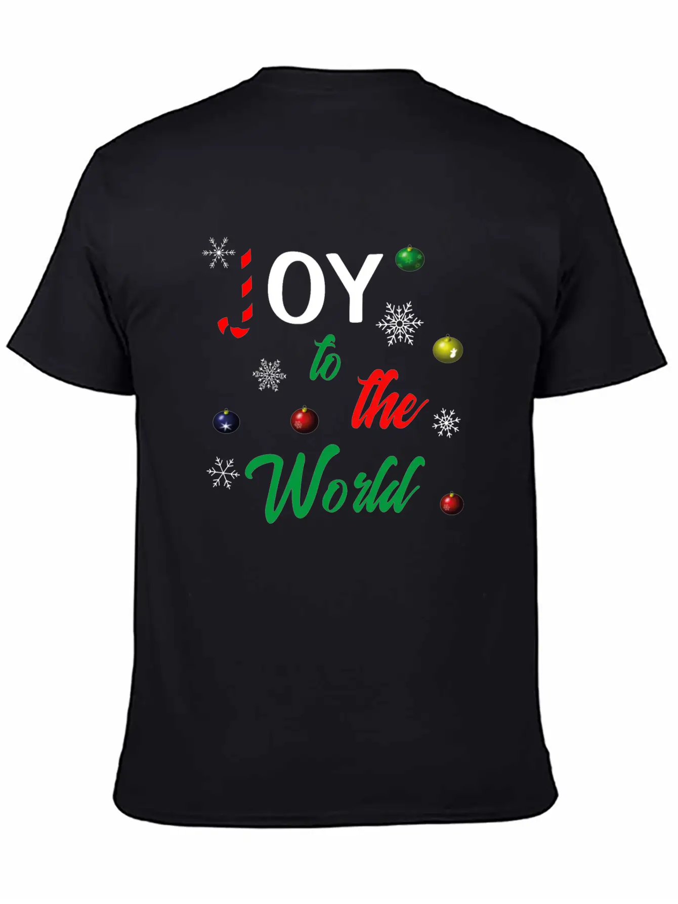 Joy To The World Unisex Short Sleeve Soft Cotton T-Shirt – Casual Everyday Wear