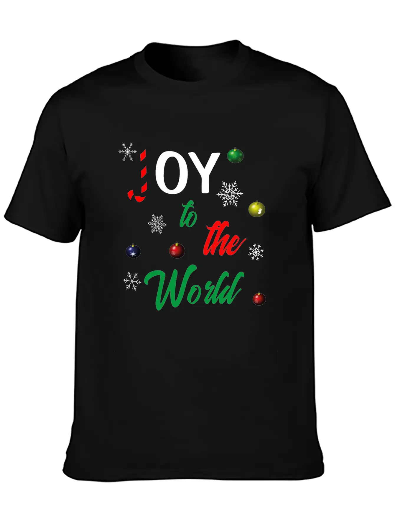Joy To The World Unisex Short Sleeve Soft Cotton T-Shirt – Casual Everyday Wear