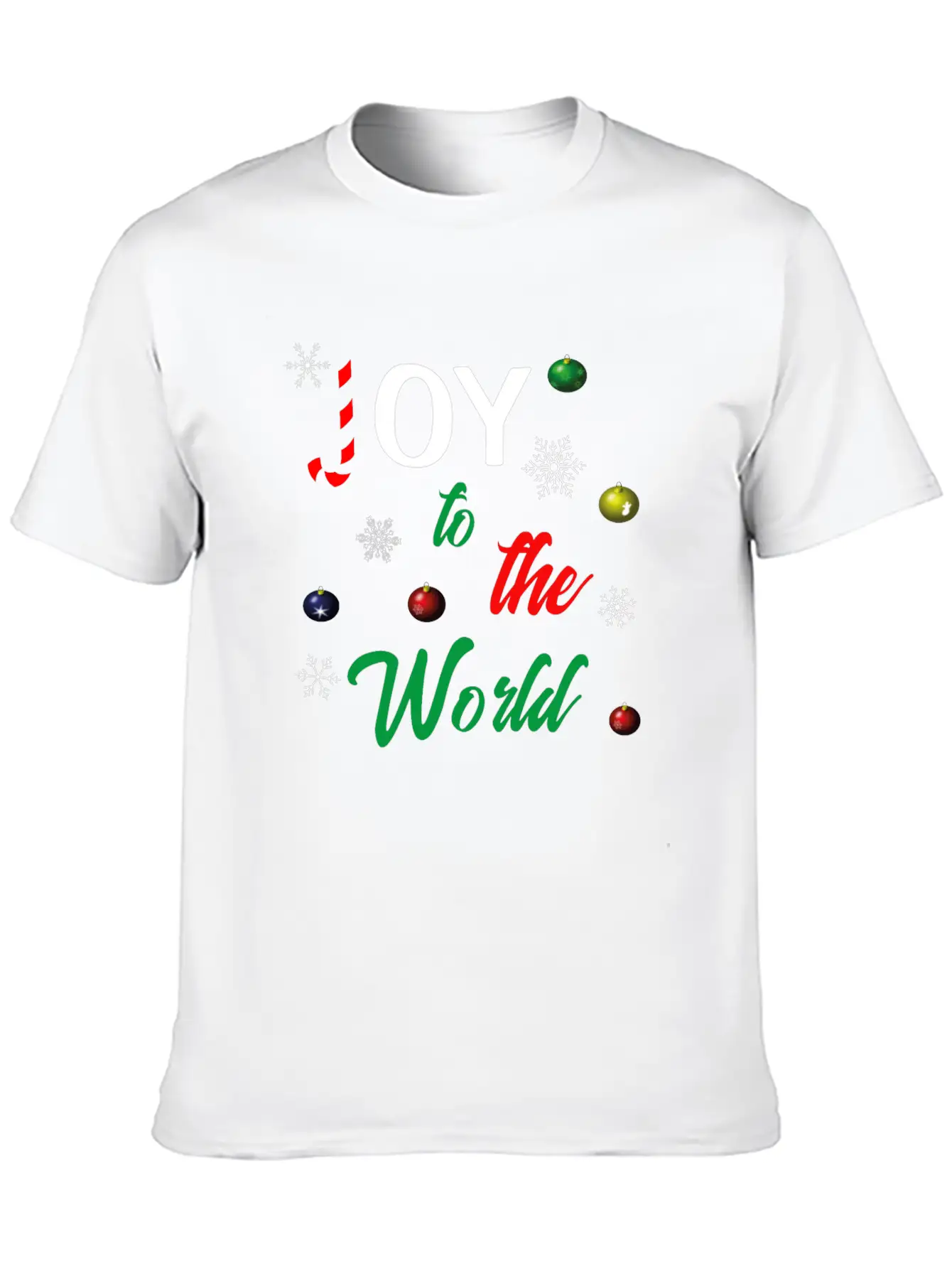 Joy To The World Unisex Short Sleeve Soft Cotton T-Shirt – Casual Everyday Wear