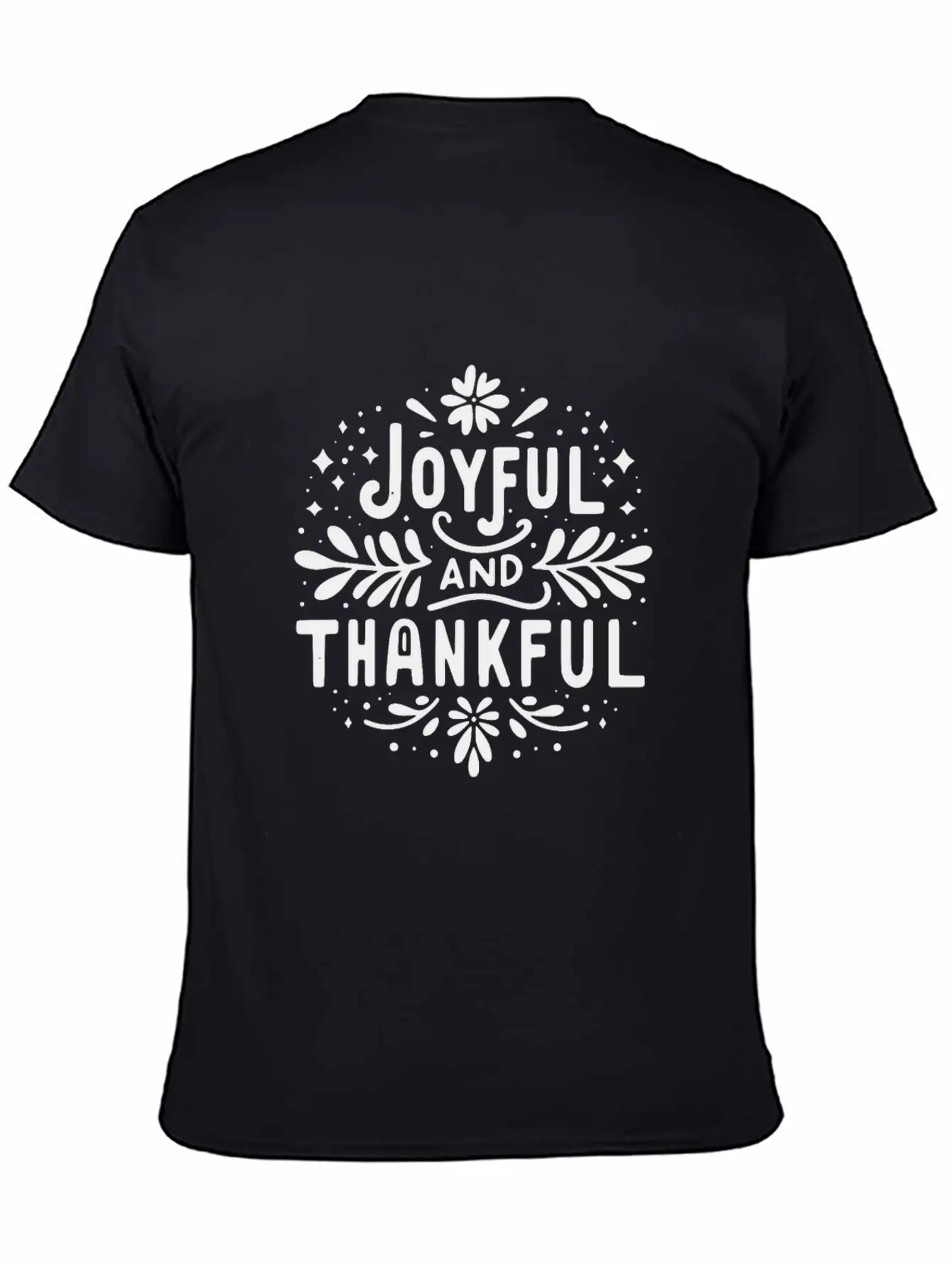 Joyful And Thankful Essential Unisex Summer Tee – Soft Cotton Casual Fit
