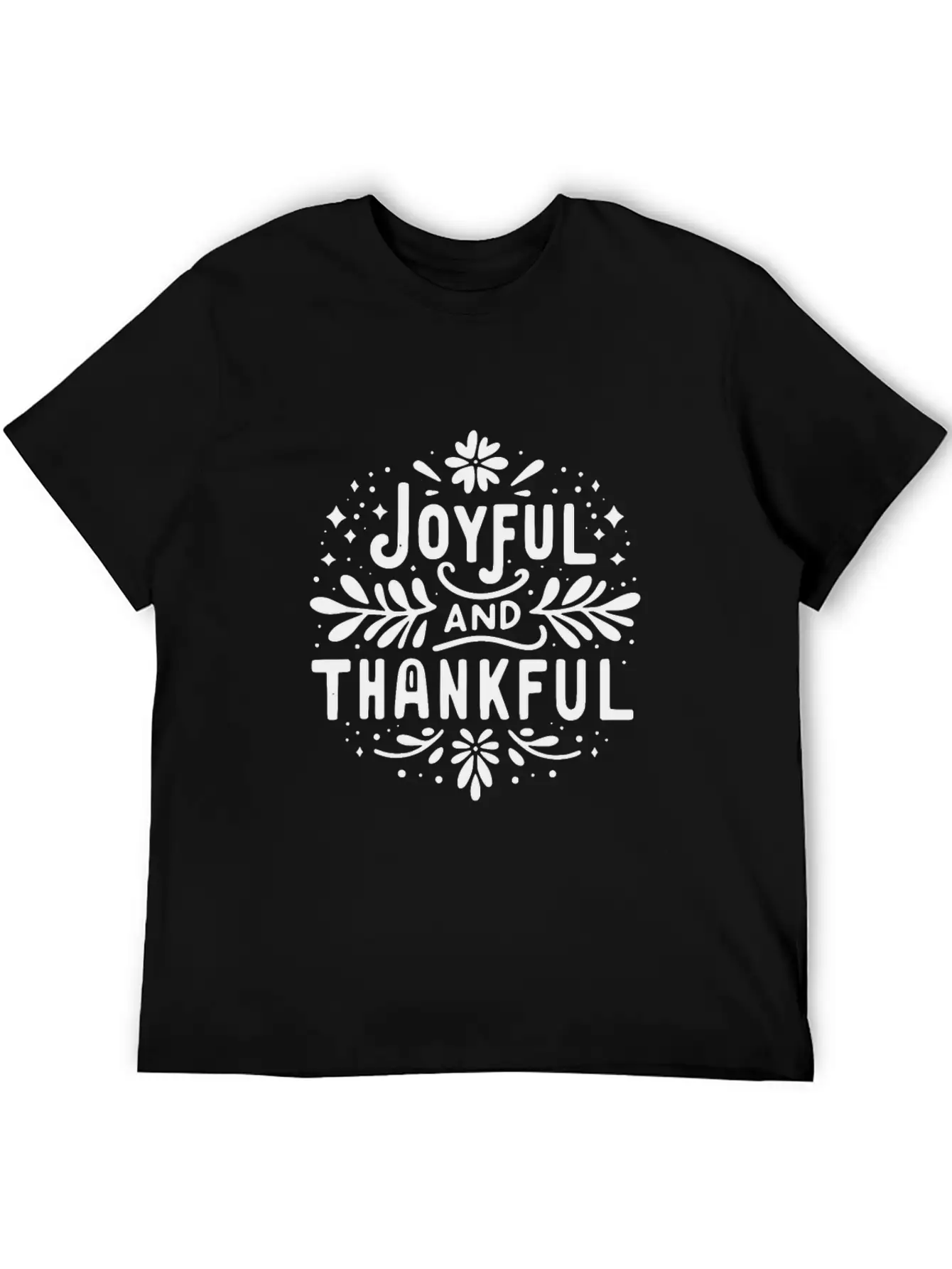 Joyful And Thankful Essential Unisex Summer Tee – Soft Cotton Casual Fit