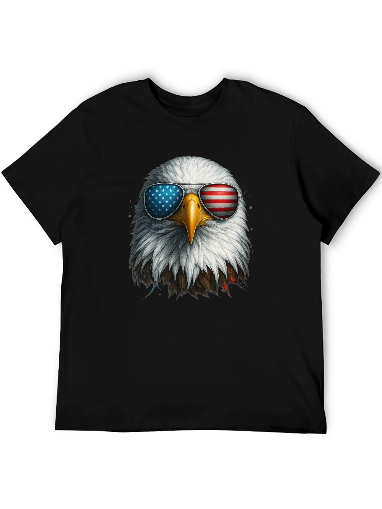 Patriotic Eagle Sunglasses Graphic T-Shirt