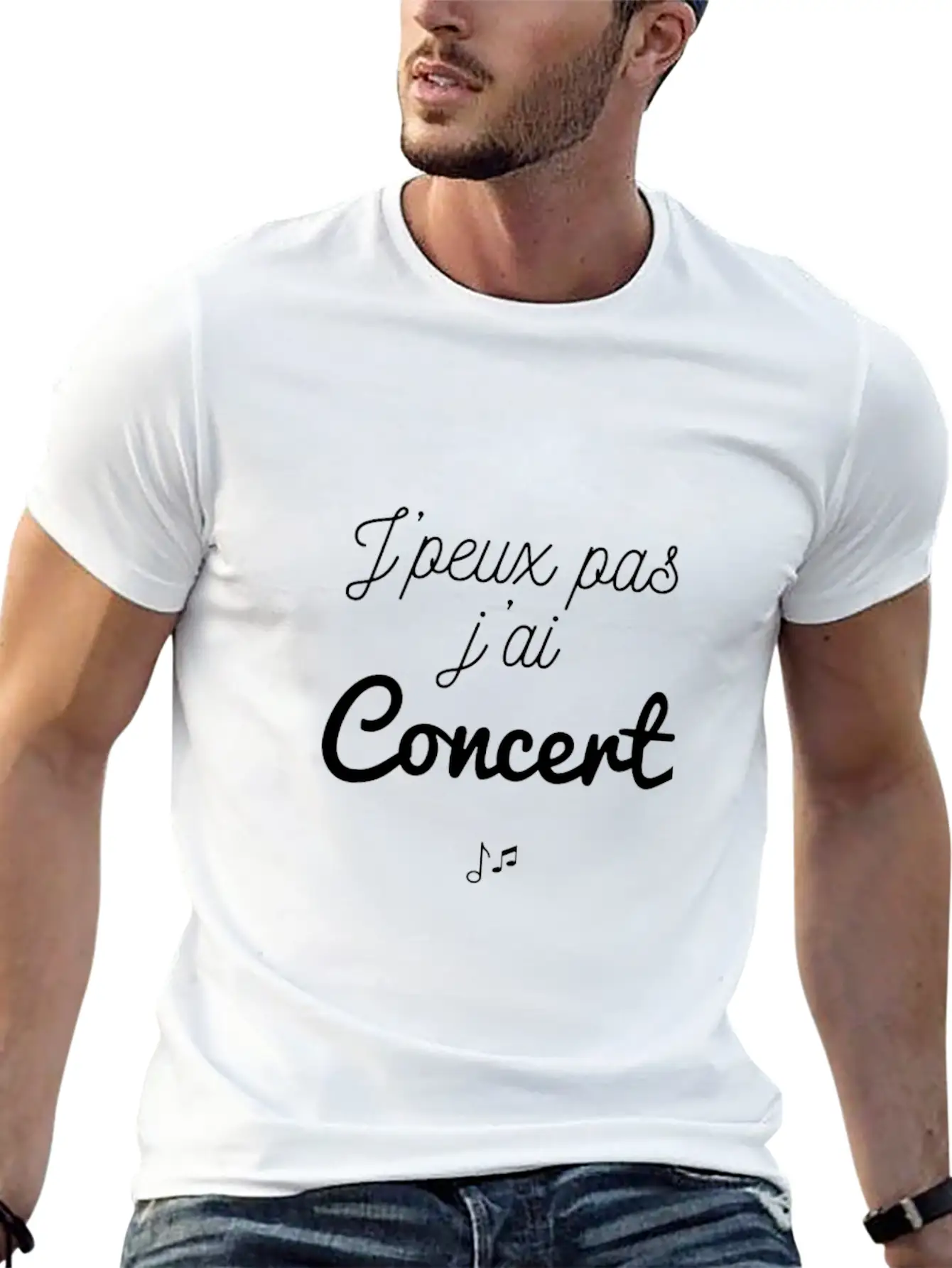 J'peux Pas J'ai Concert Stylish Everyday T-Shirt – Unisex Basic Cotton Tee