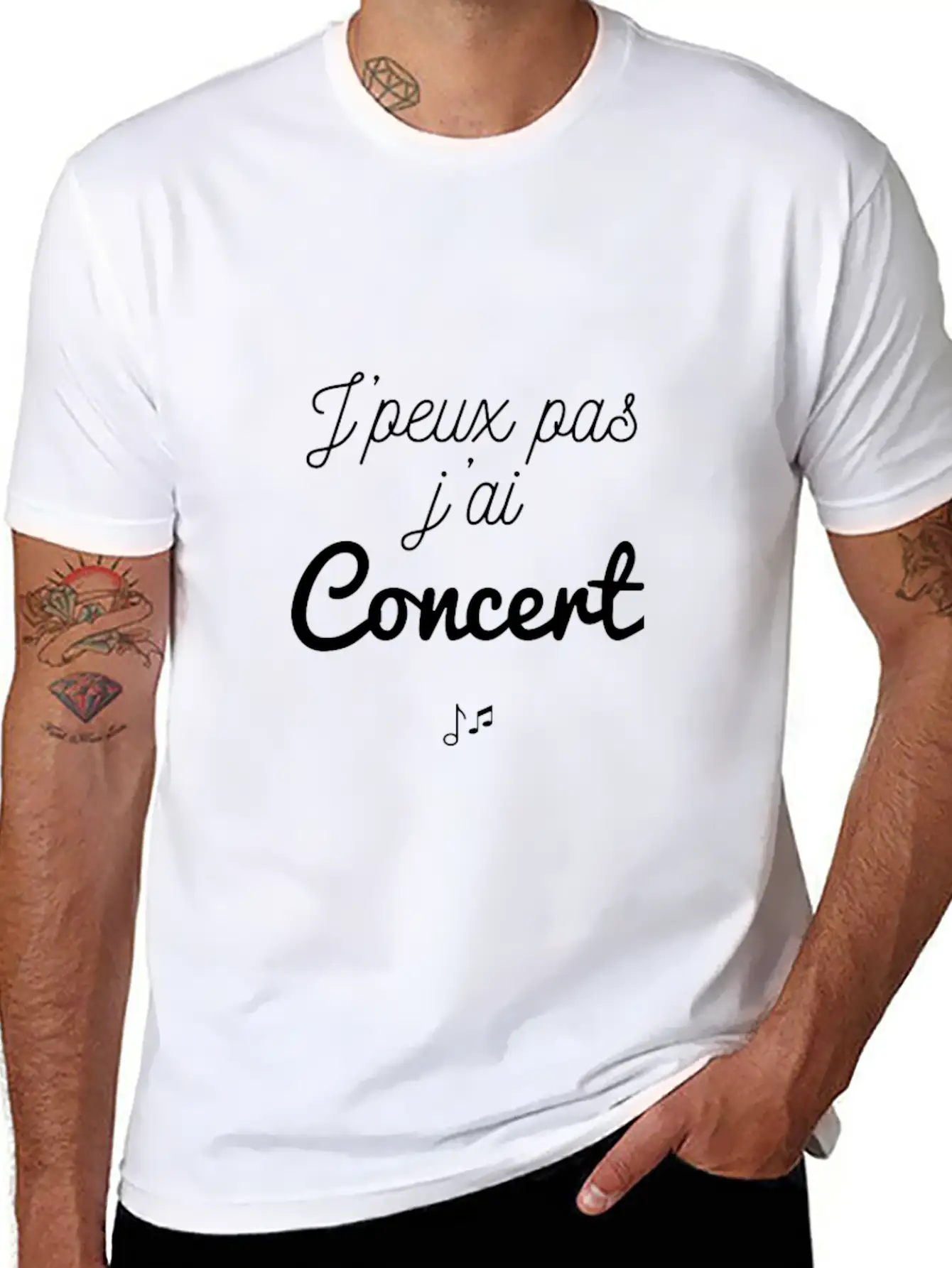 J'peux Pas J'ai Concert Stylish Everyday T-Shirt – Unisex Basic Cotton Tee