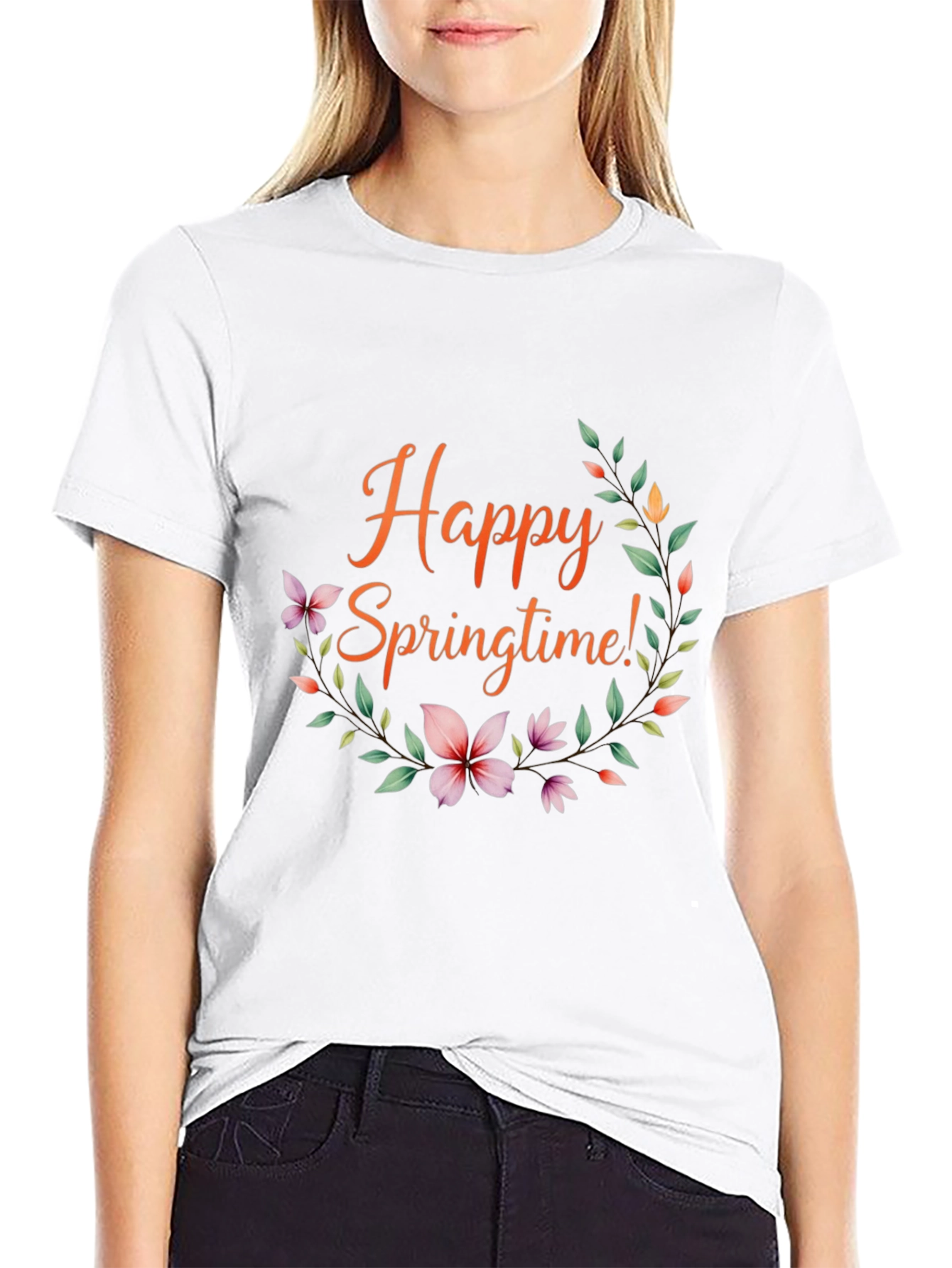 Happy Springtime Floral T-Shirt