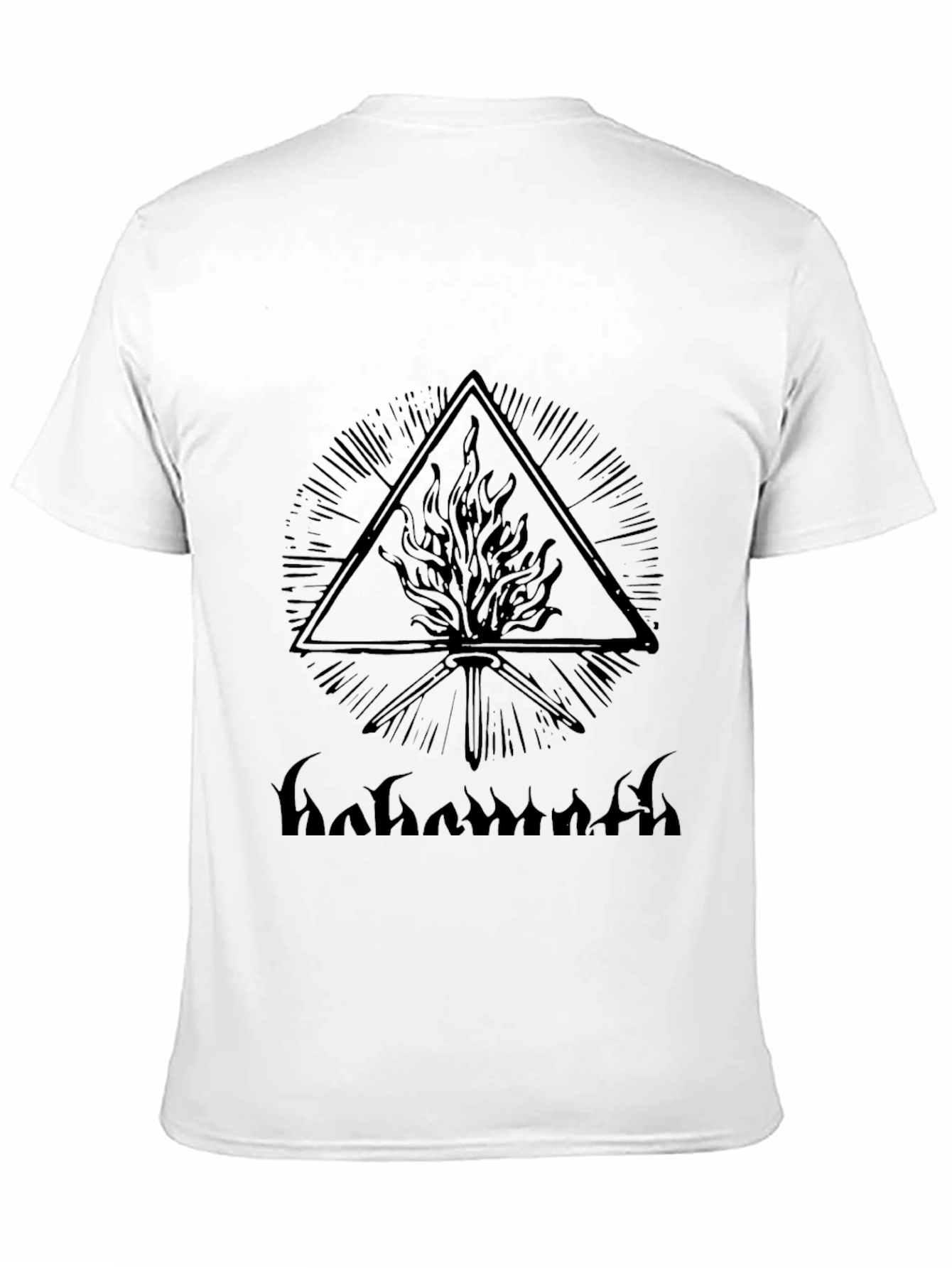 Mystic Flame Graphic Tee - Black Cotton Blend