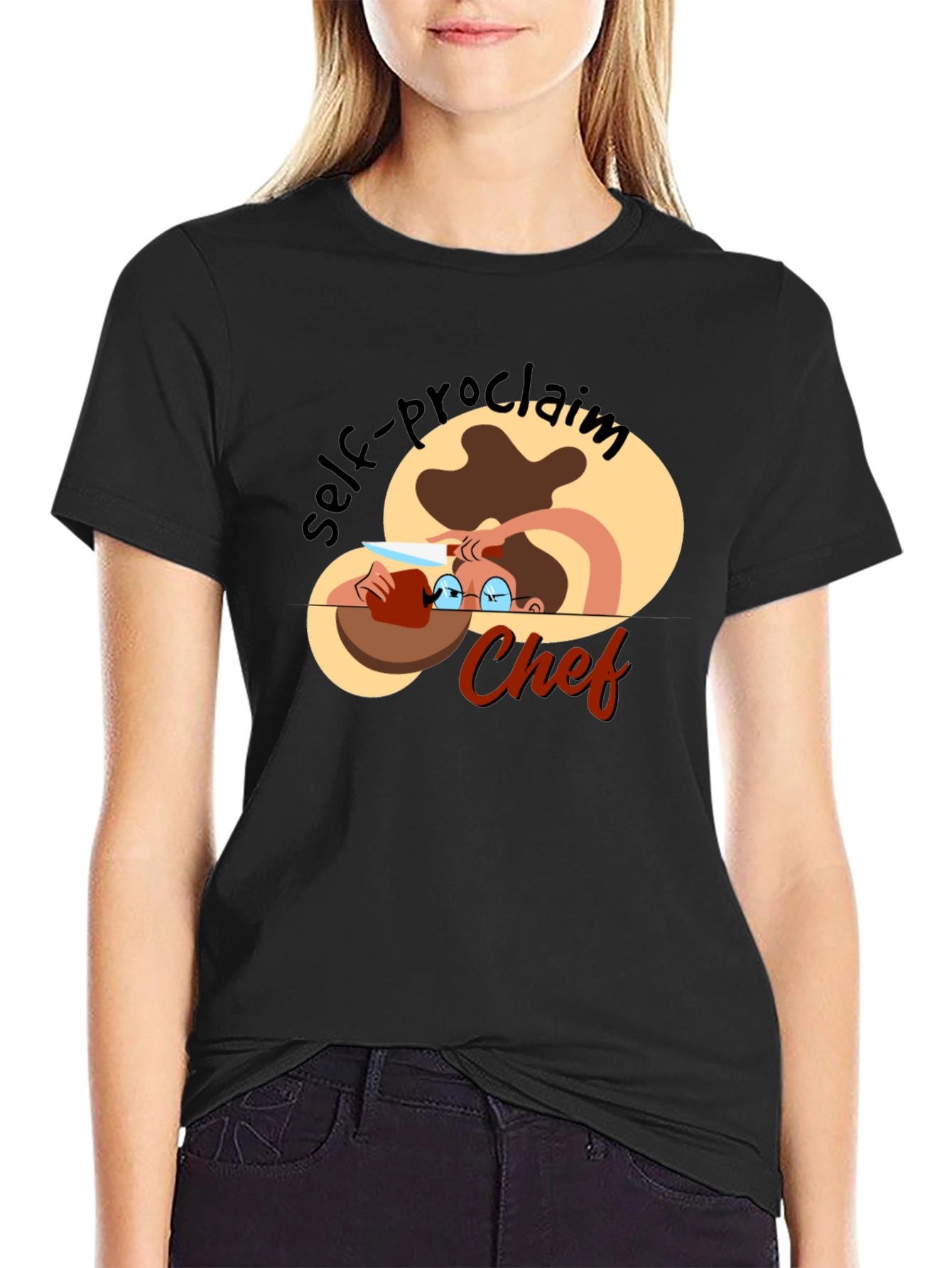 Self-Proclaimed Chef Black T-Shirt