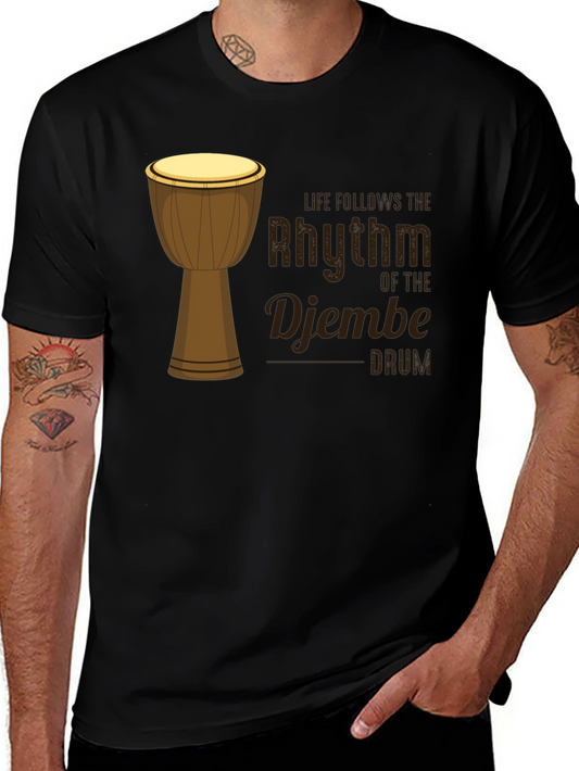 Rhythm of the Djembe Drum Graphic T-Shirt