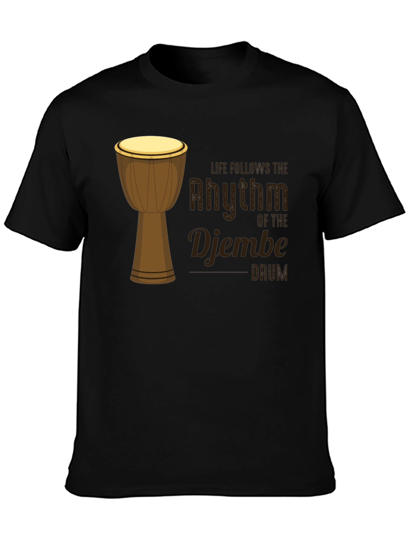 Rhythm of the Djembe Drum Graphic T-Shirt