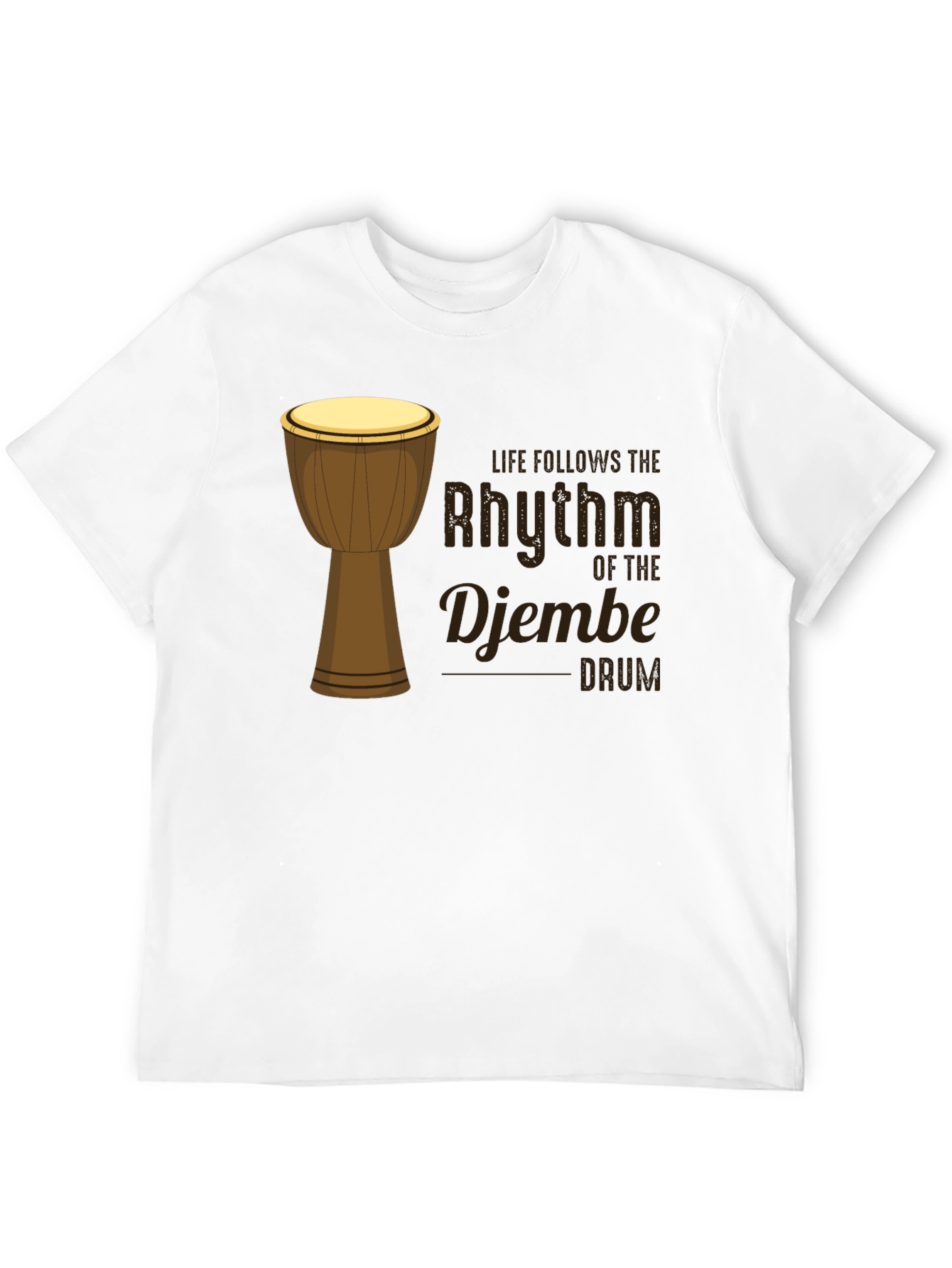 Rhythm of the Djembe Drum Graphic T-Shirt