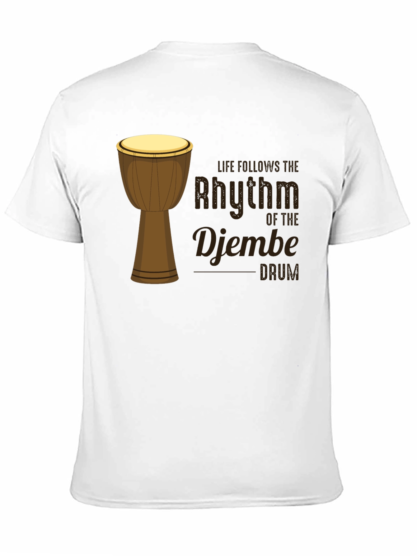 Rhythm of the Djembe Drum Graphic T-Shirt
