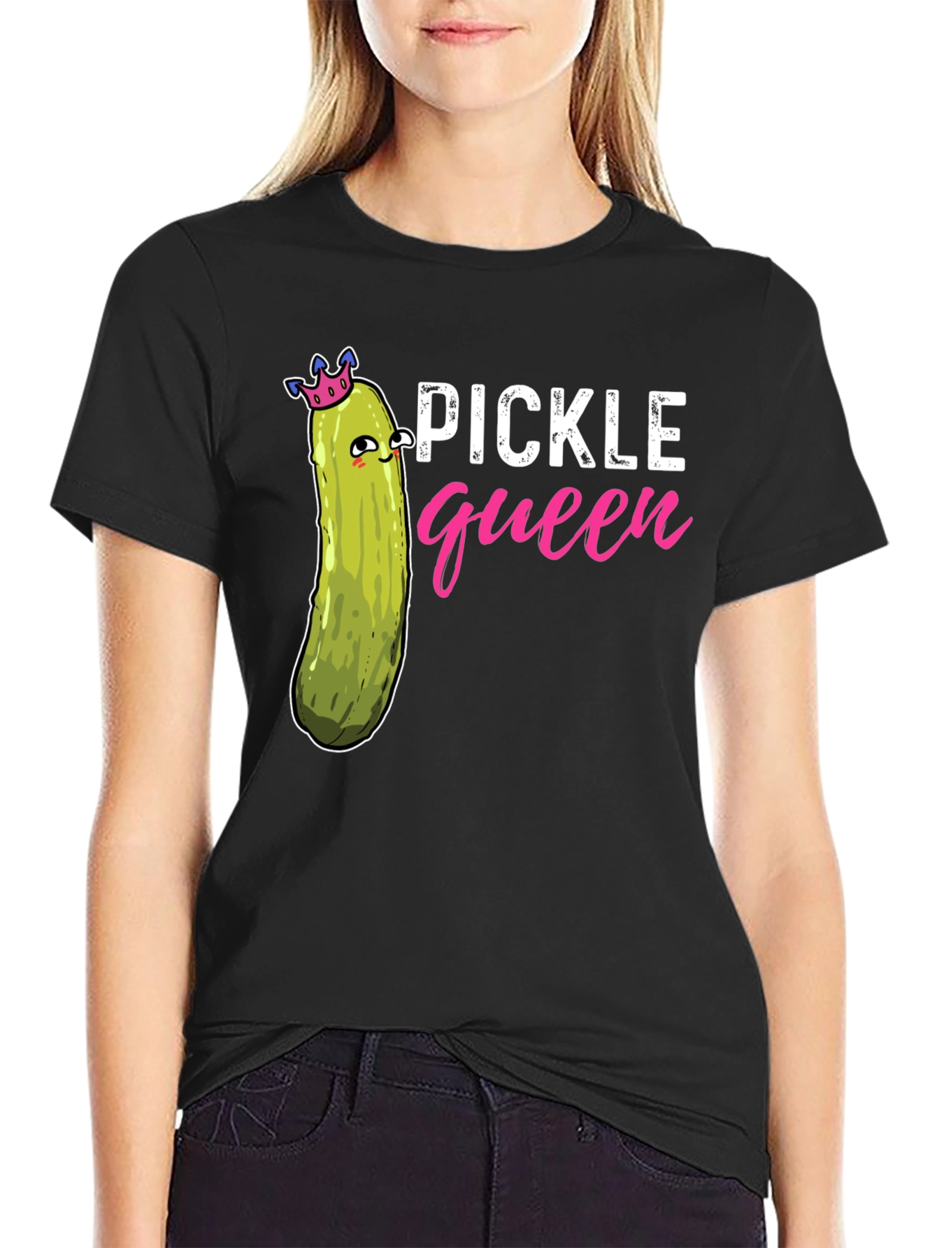 Pickle Queen Black Graphic T-Shirt