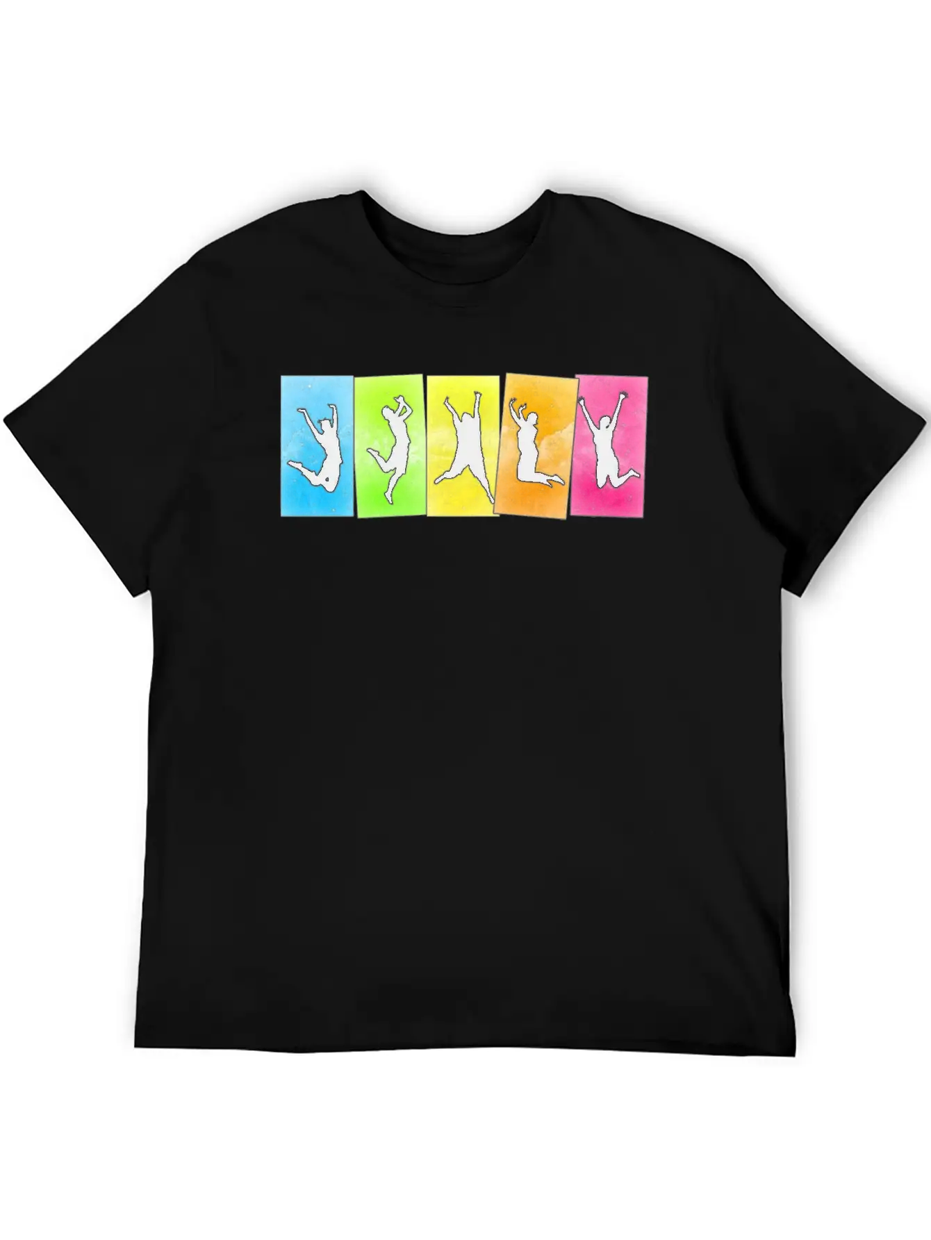 Jump For Joy Unisex Short Sleeve Soft Cotton T-Shirt – Casual Everyday Wear