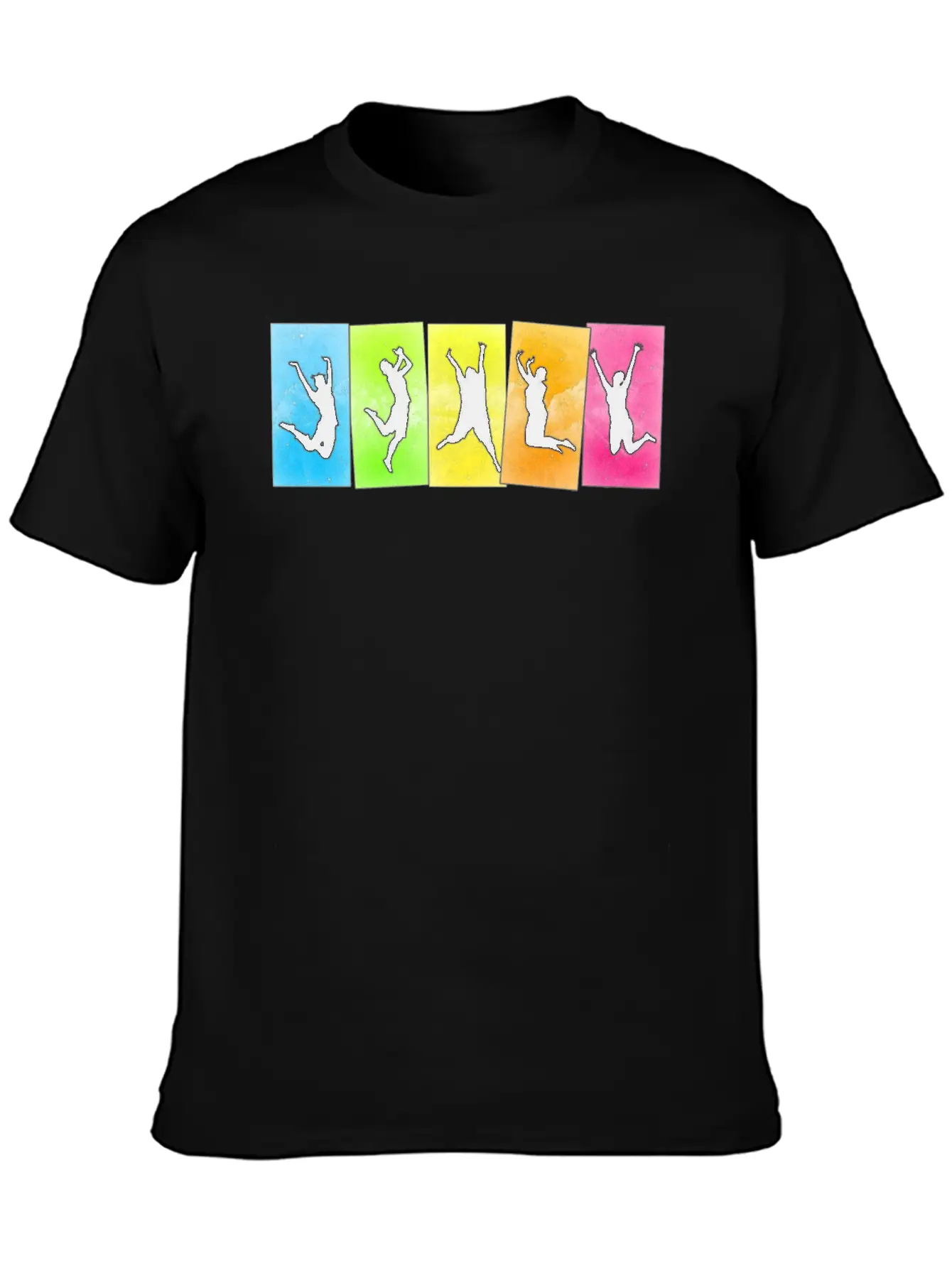 Jump For Joy Unisex Short Sleeve Soft Cotton T-Shirt – Casual Everyday Wear