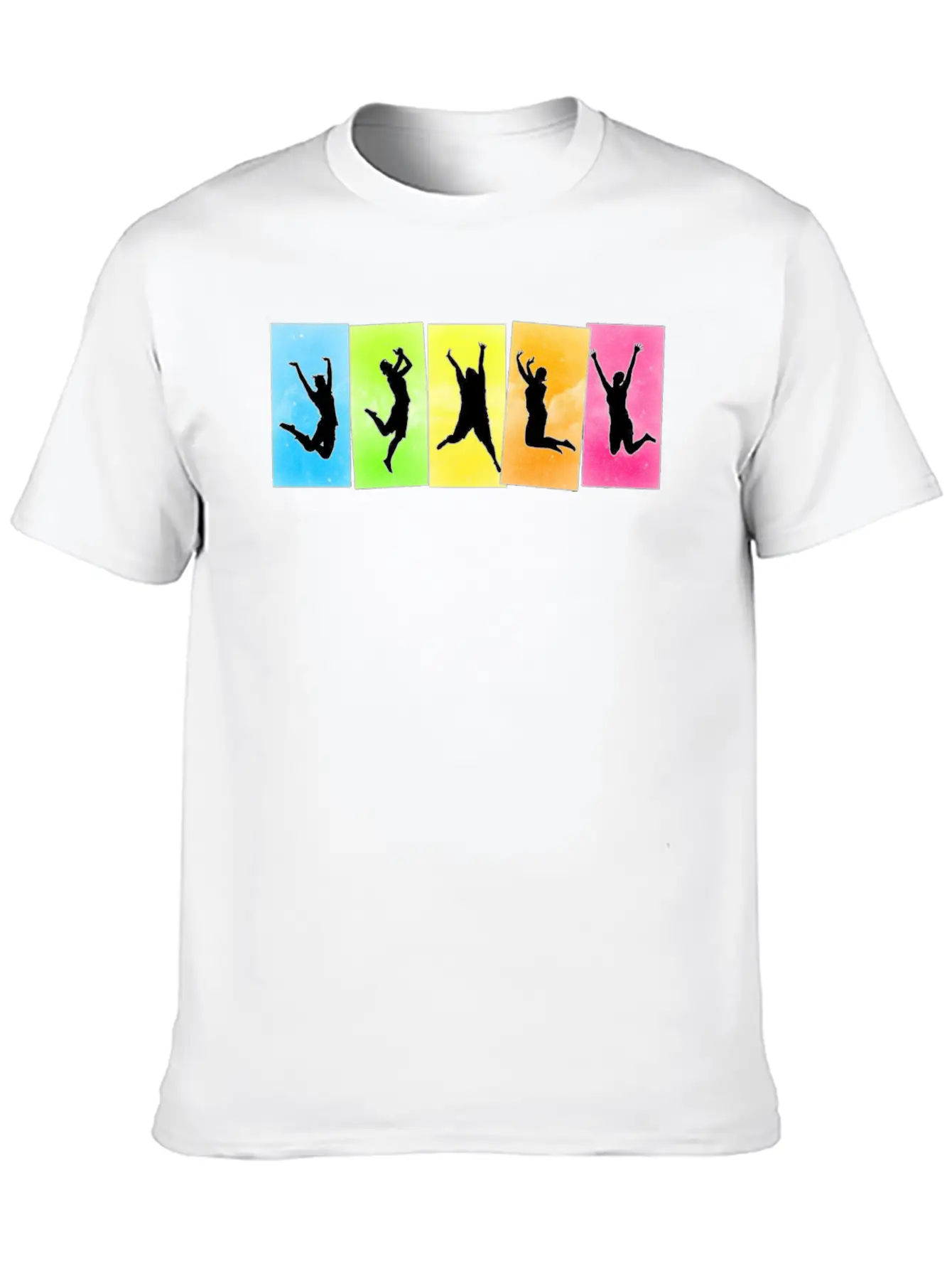 Jump For Joy Unisex Short Sleeve Soft Cotton T-Shirt – Casual Everyday Wear