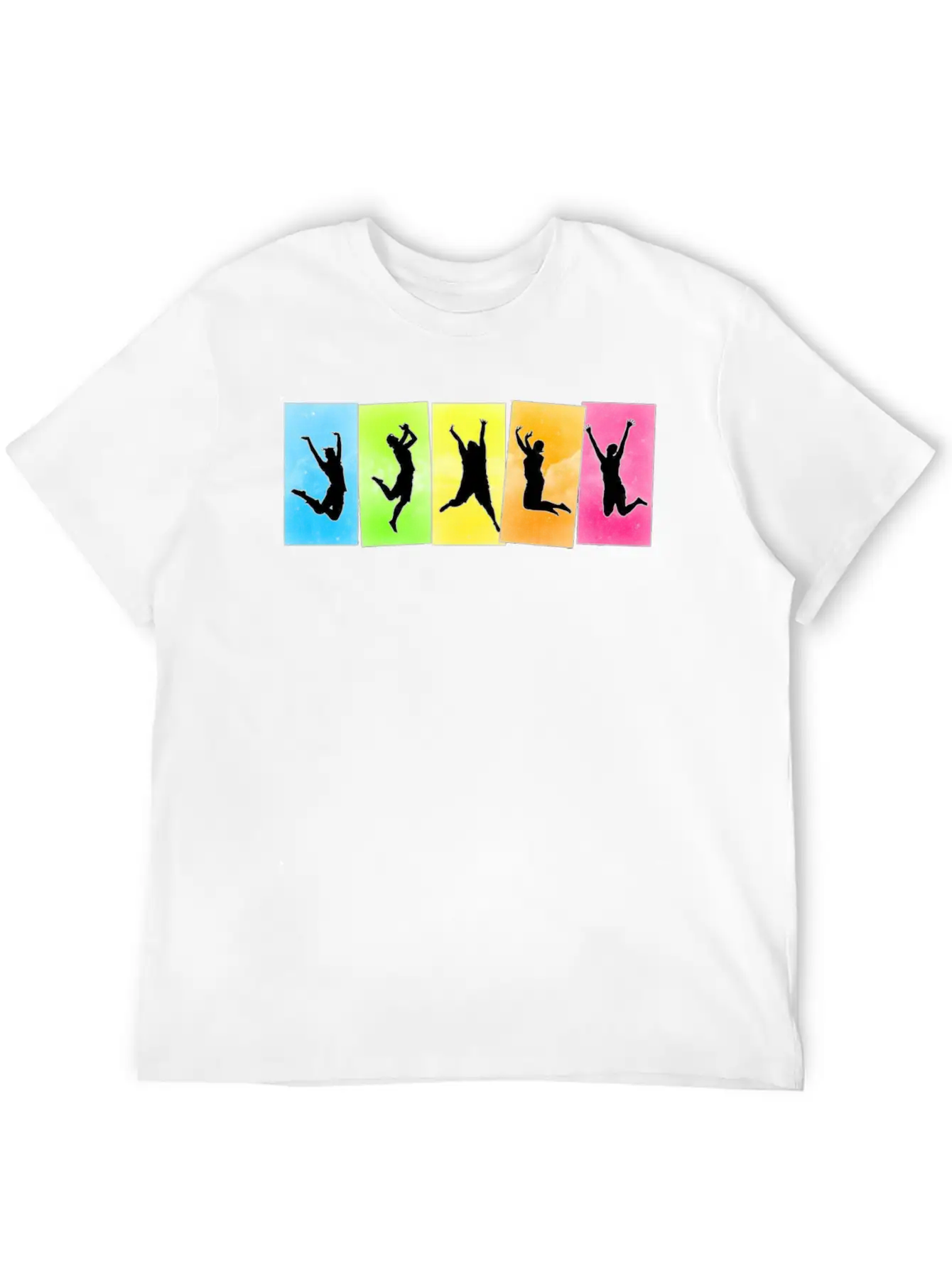 Jump For Joy Unisex Short Sleeve Soft Cotton T-Shirt – Casual Everyday Wear