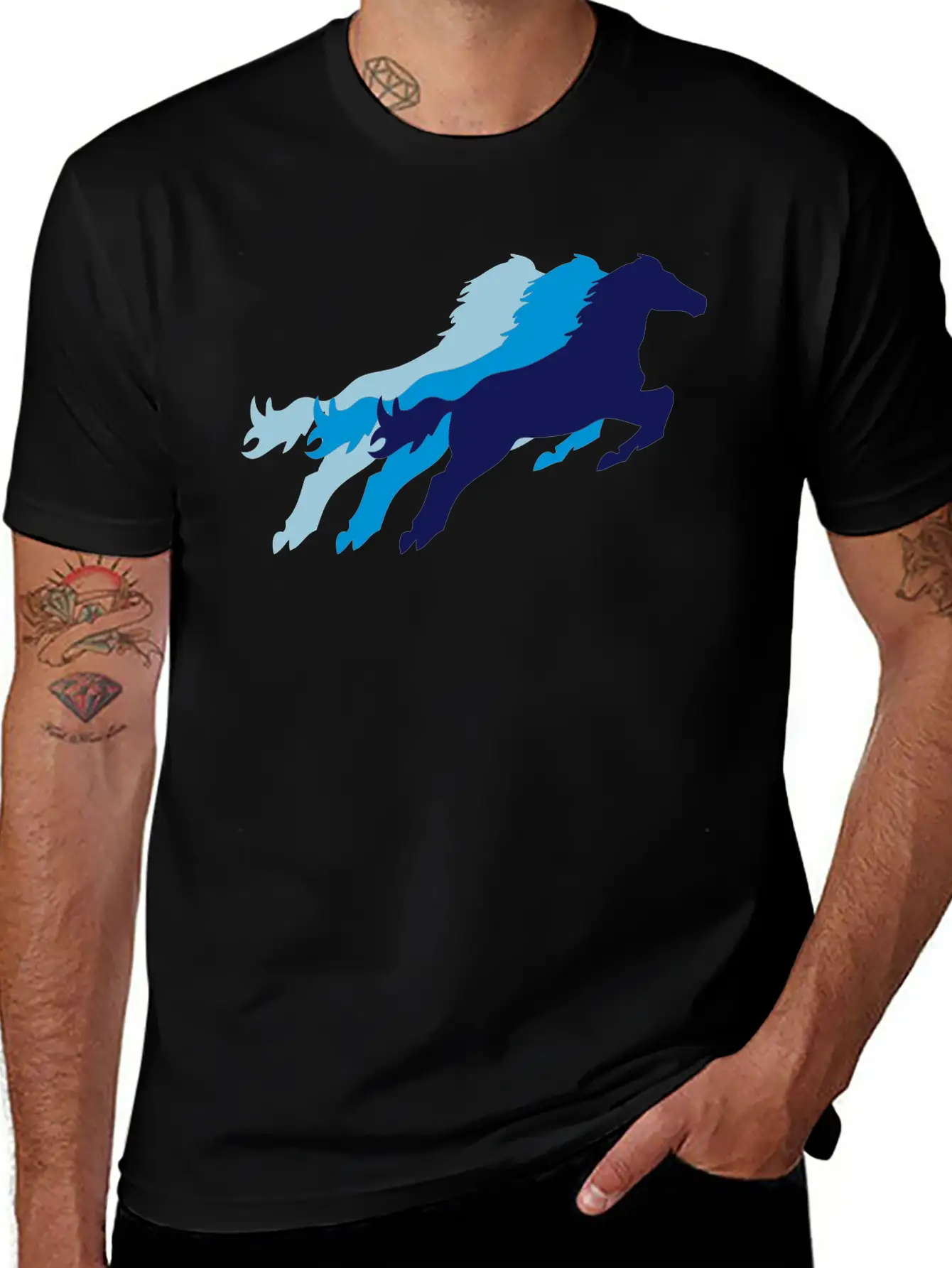 Jumping Horse Timeless Short Sleeve Tee – Comfy And Minimalist Design