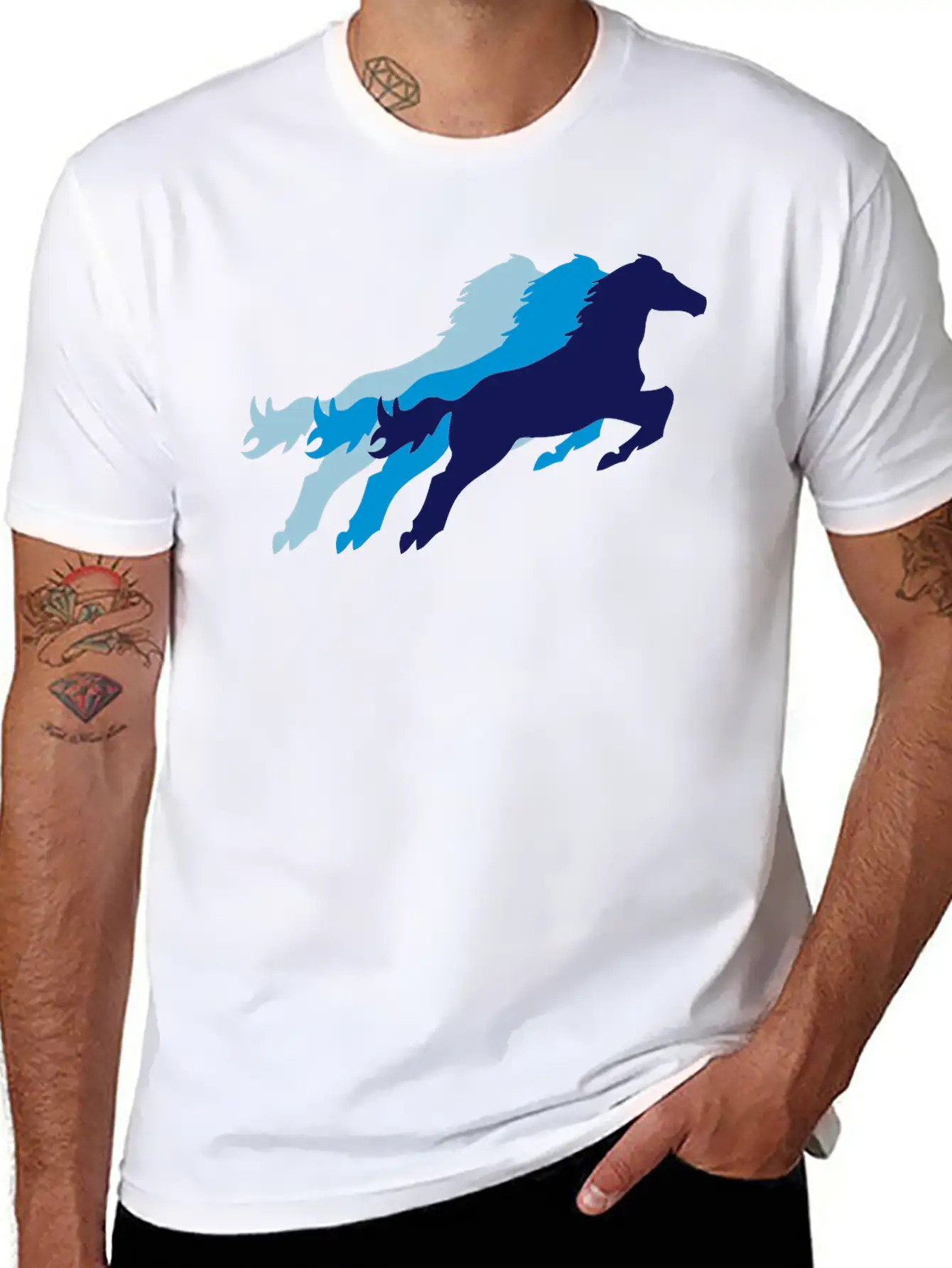 Jumping Horse Timeless Short Sleeve Tee – Comfy And Minimalist Design