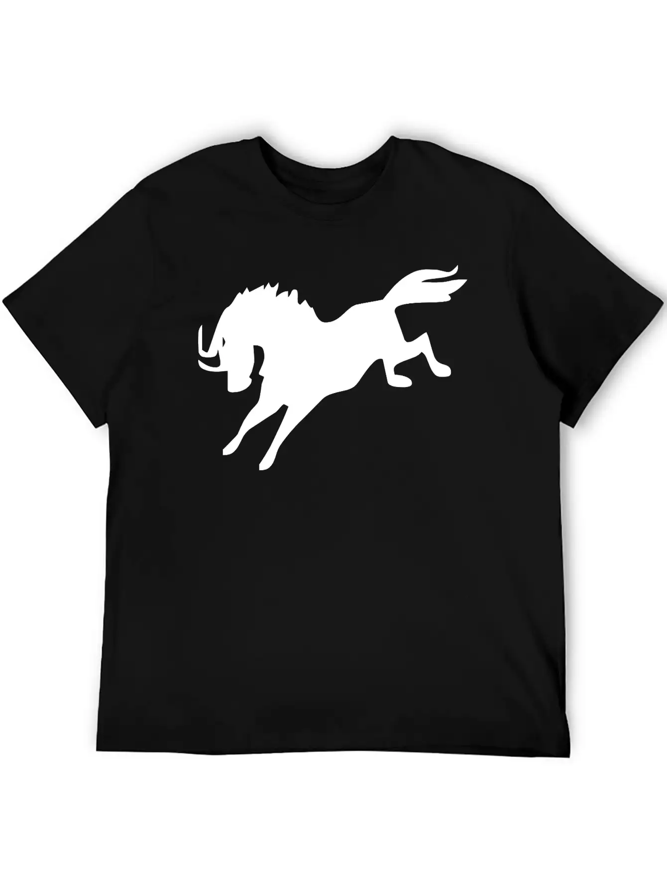 Jumping Horse Unisex Short Sleeve Soft Cotton T-Shirt – Casual Everyday Wear