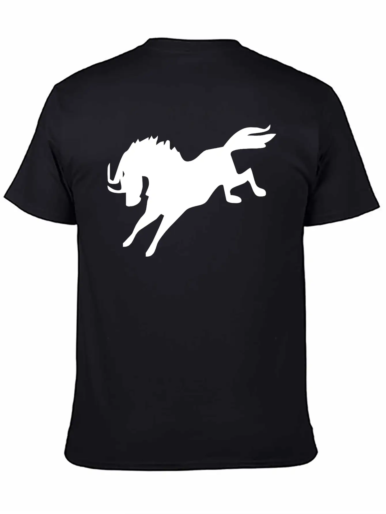 Jumping Horse Unisex Short Sleeve Soft Cotton T-Shirt – Casual Everyday Wear