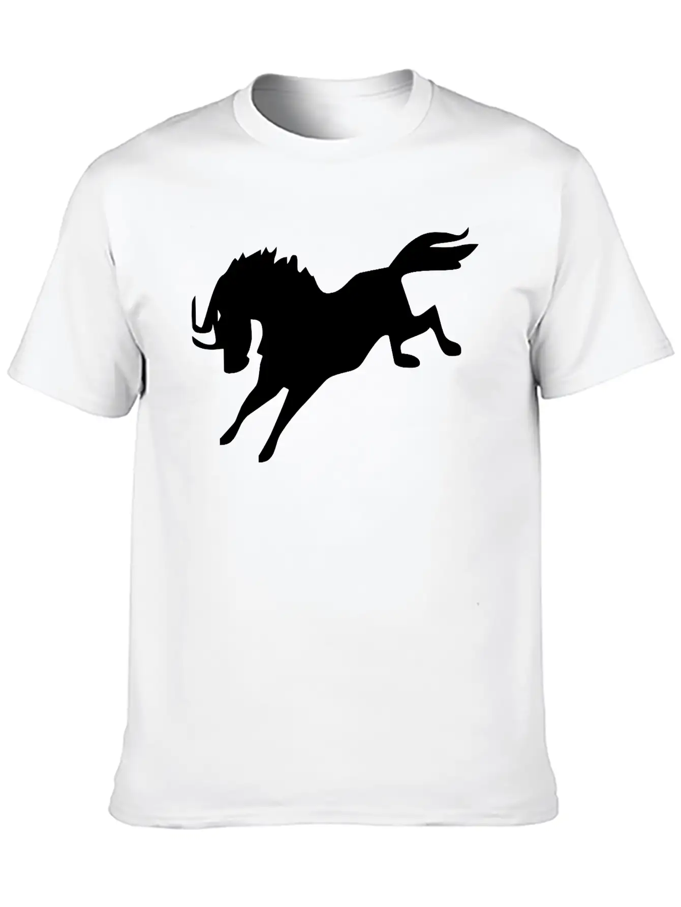 Jumping Horse Unisex Short Sleeve Soft Cotton T-Shirt – Casual Everyday Wear