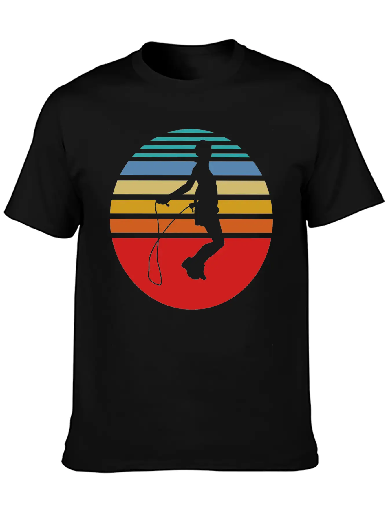 Jumping Rope Exercise Hobby Gift Unisex Short Sleeve Soft Cotton T-Shirt – Casual Everyday Wear