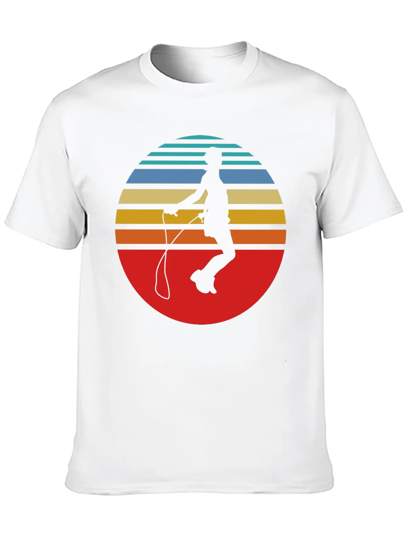 Jumping Rope Exercise Hobby Gift Unisex Short Sleeve Soft Cotton T-Shirt – Casual Everyday Wear