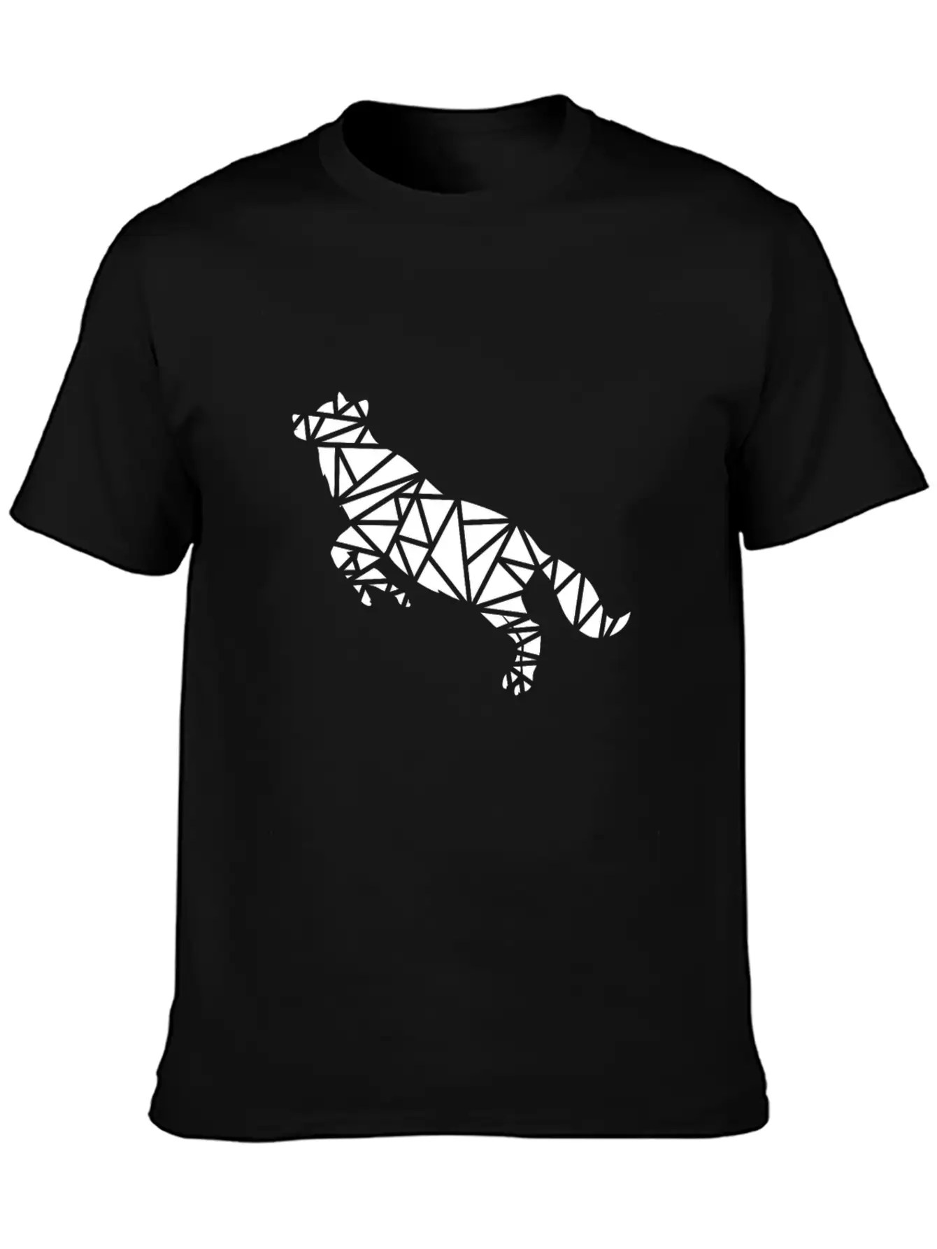 Jumping Wolf Unisex Short Sleeve Soft Cotton T-Shirt – Casual Everyday Wear