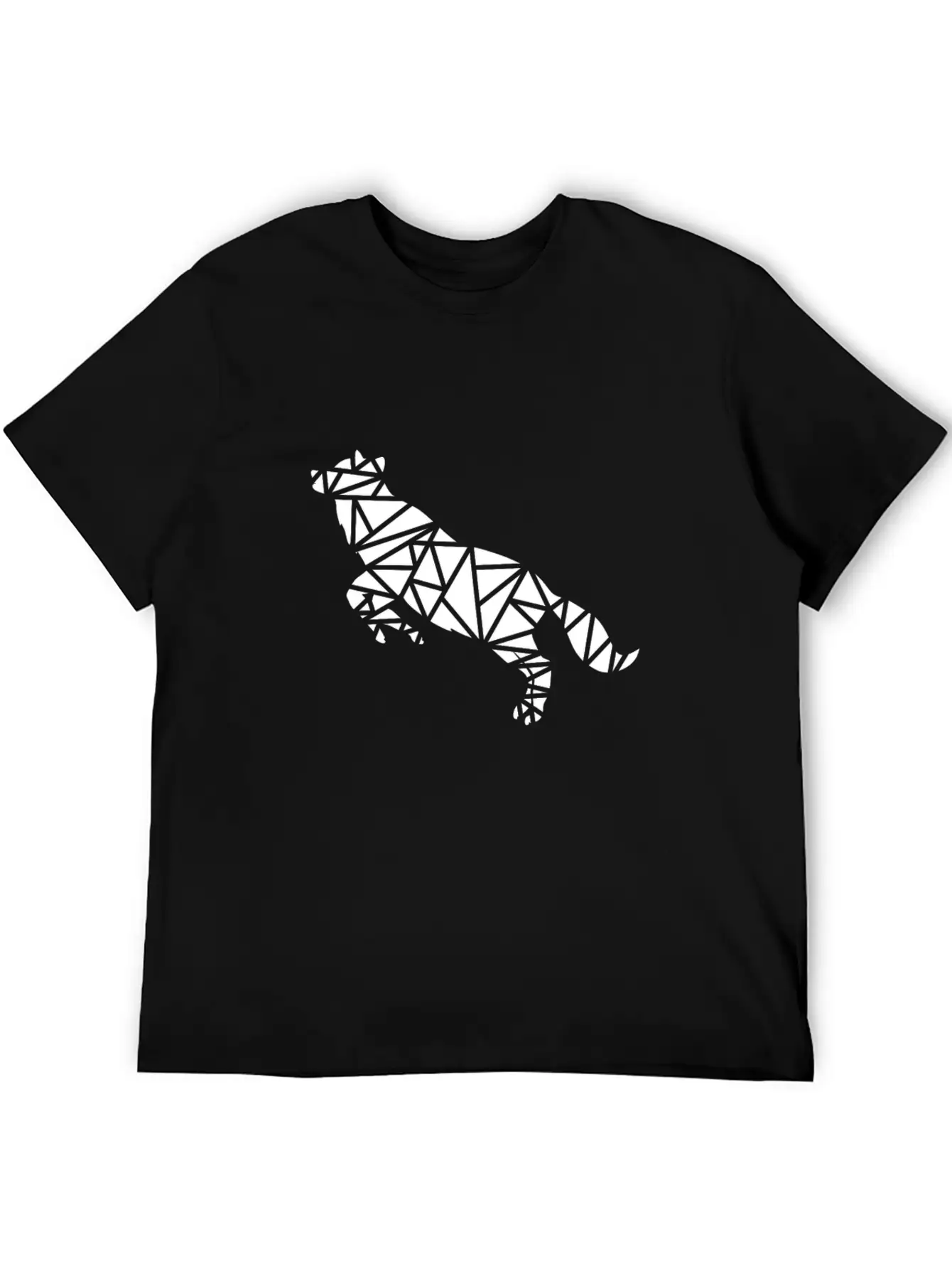 Jumping Wolf Unisex Short Sleeve Soft Cotton T-Shirt – Casual Everyday Wear