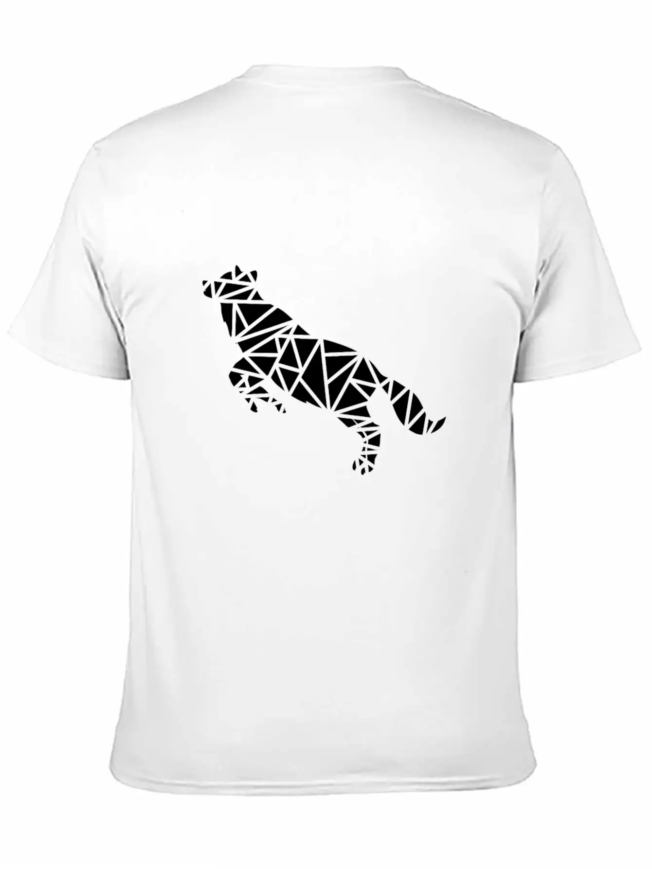 Jumping Wolf Unisex Short Sleeve Soft Cotton T-Shirt – Casual Everyday Wear