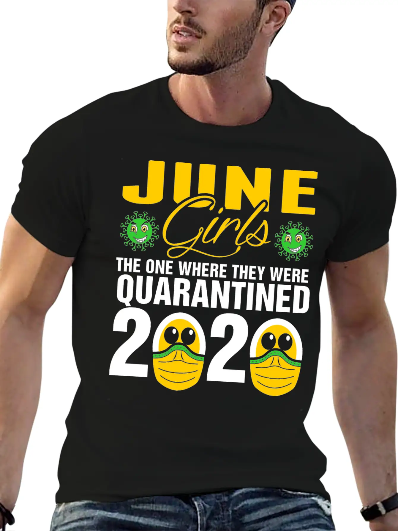 June Grils Quarantined 2020 Tshirt Basic Graphic T-Shirt – Daily Comfort In Soft Cotton