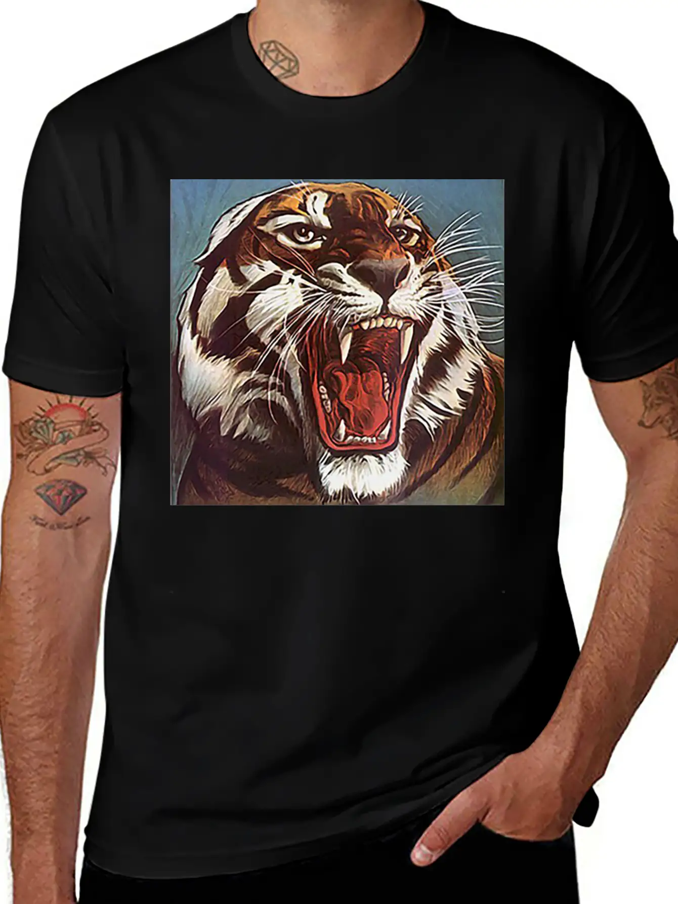 JUNGLECONTEST TIGER Essential Unisex Summer Tee – Soft Cotton Casual Fit