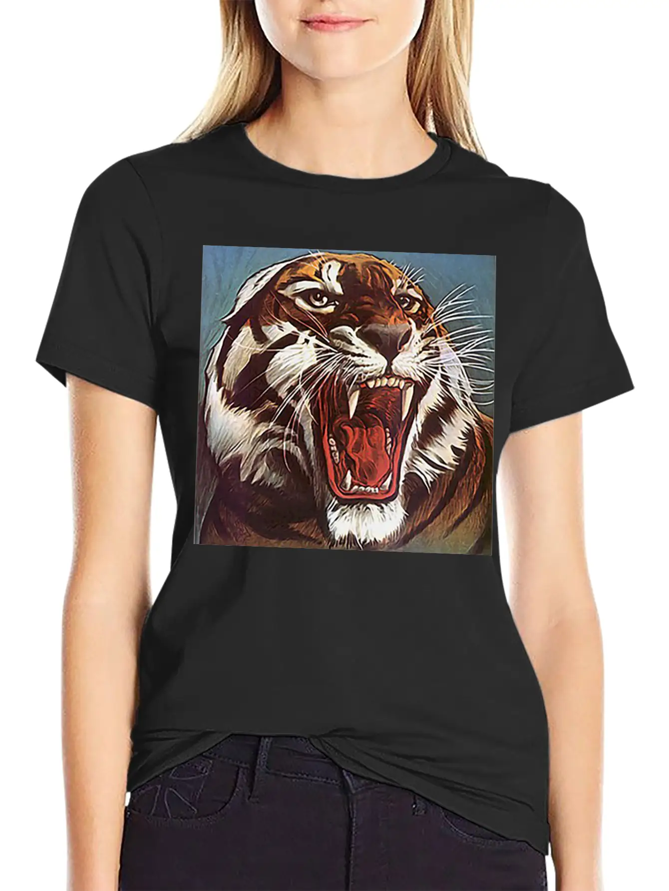 JUNGLECONTEST TIGER Essential Unisex Summer Tee – Soft Cotton Casual Fit