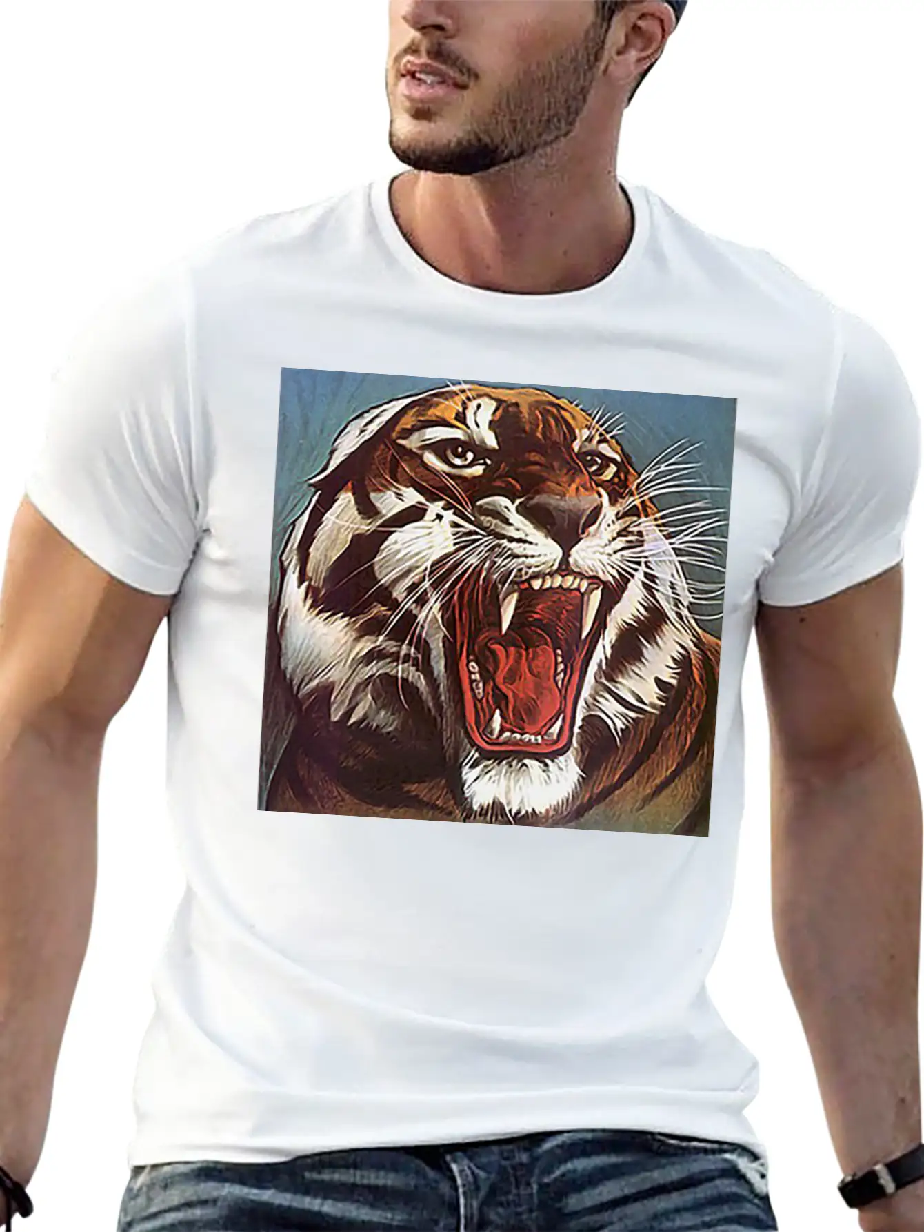 JUNGLECONTEST TIGER Essential Unisex Summer Tee – Soft Cotton Casual Fit