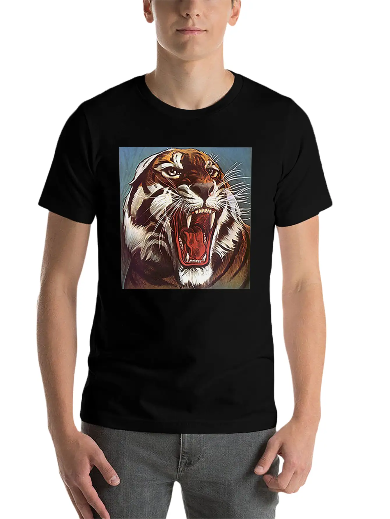 JUNGLECONTEST TIGER Essential Unisex Summer Tee – Soft Cotton Casual Fit