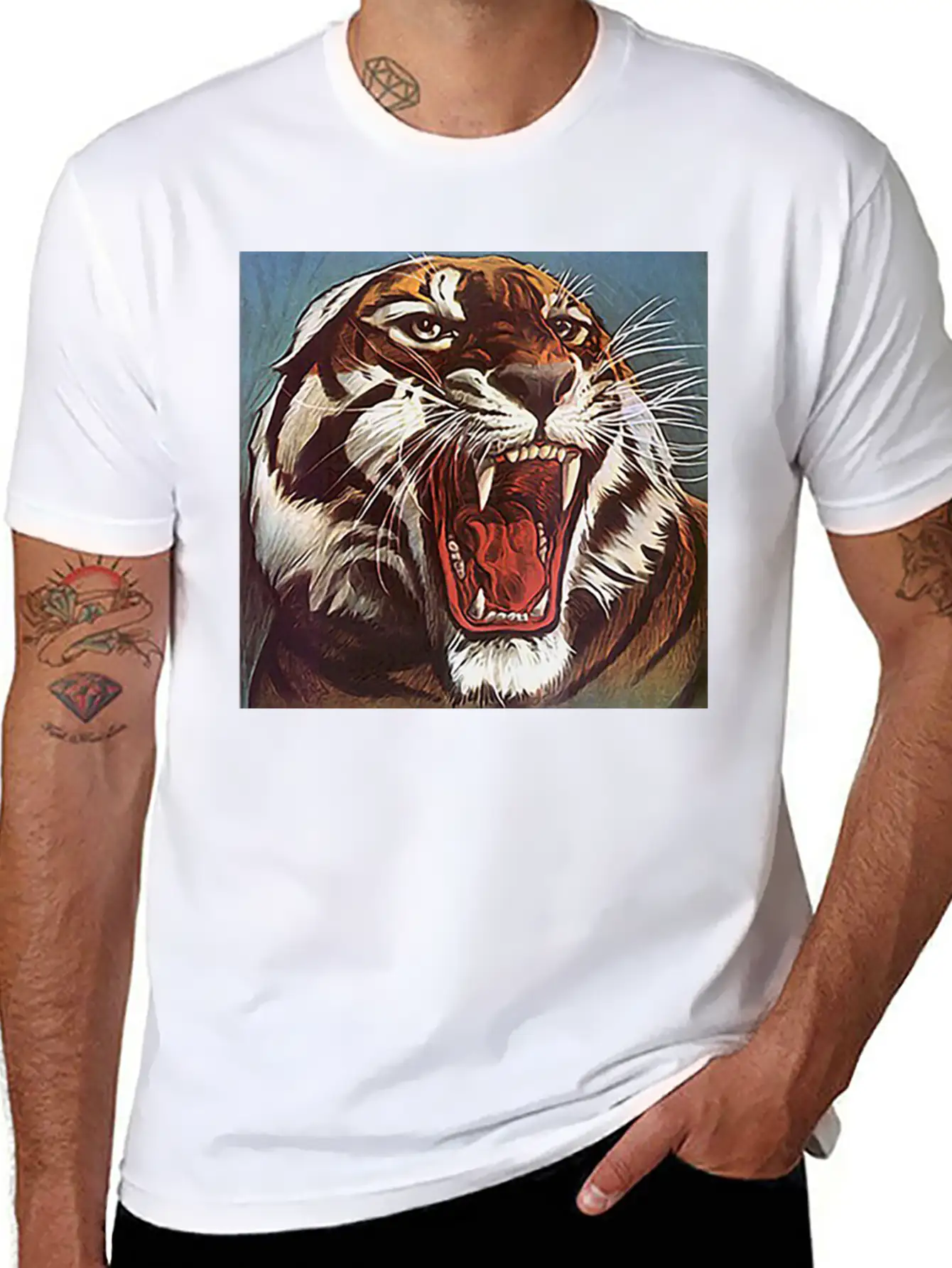 JUNGLECONTEST TIGER Essential Unisex Summer Tee – Soft Cotton Casual Fit